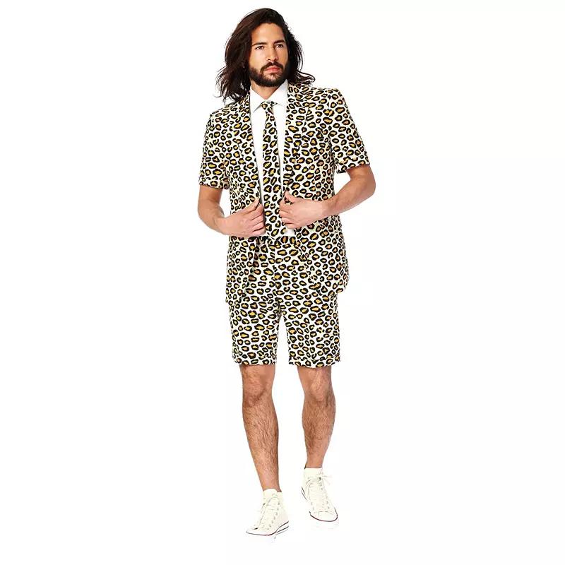 Men's OppoSuits Slim-Fit Novelty Short Sleeve Suit & Tie Set,  Product Image