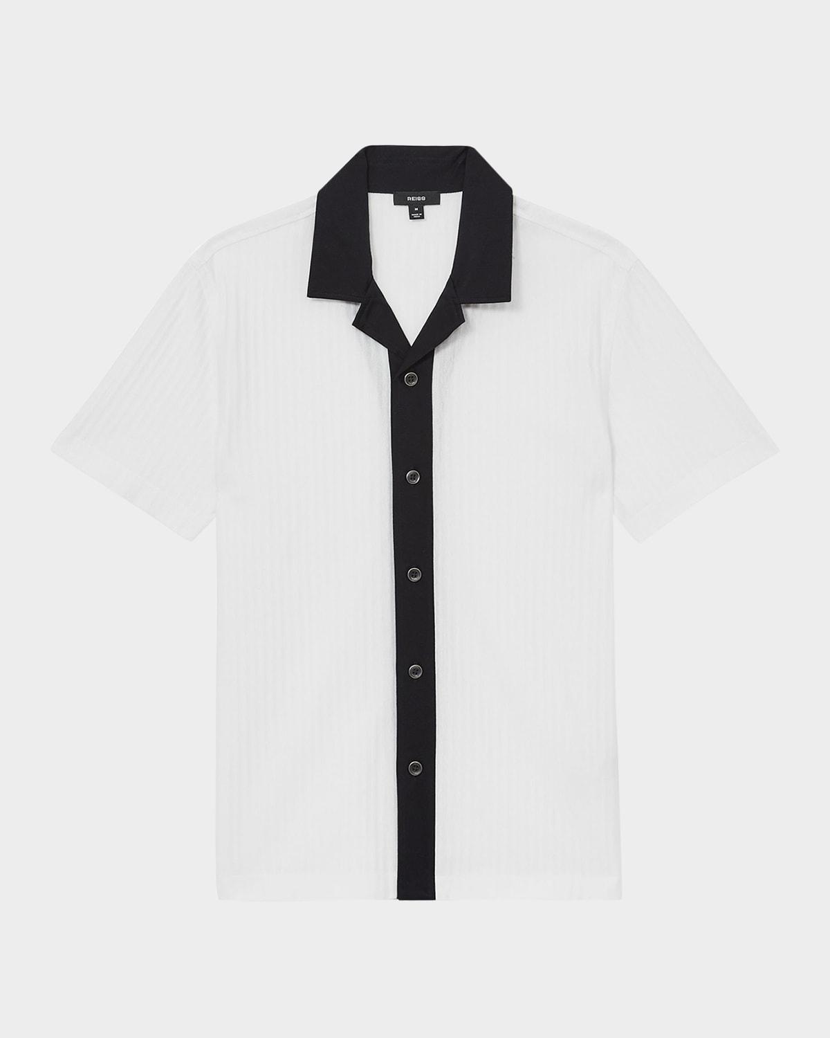 Mens Aster Contrast Trim Camp Shirt Product Image
