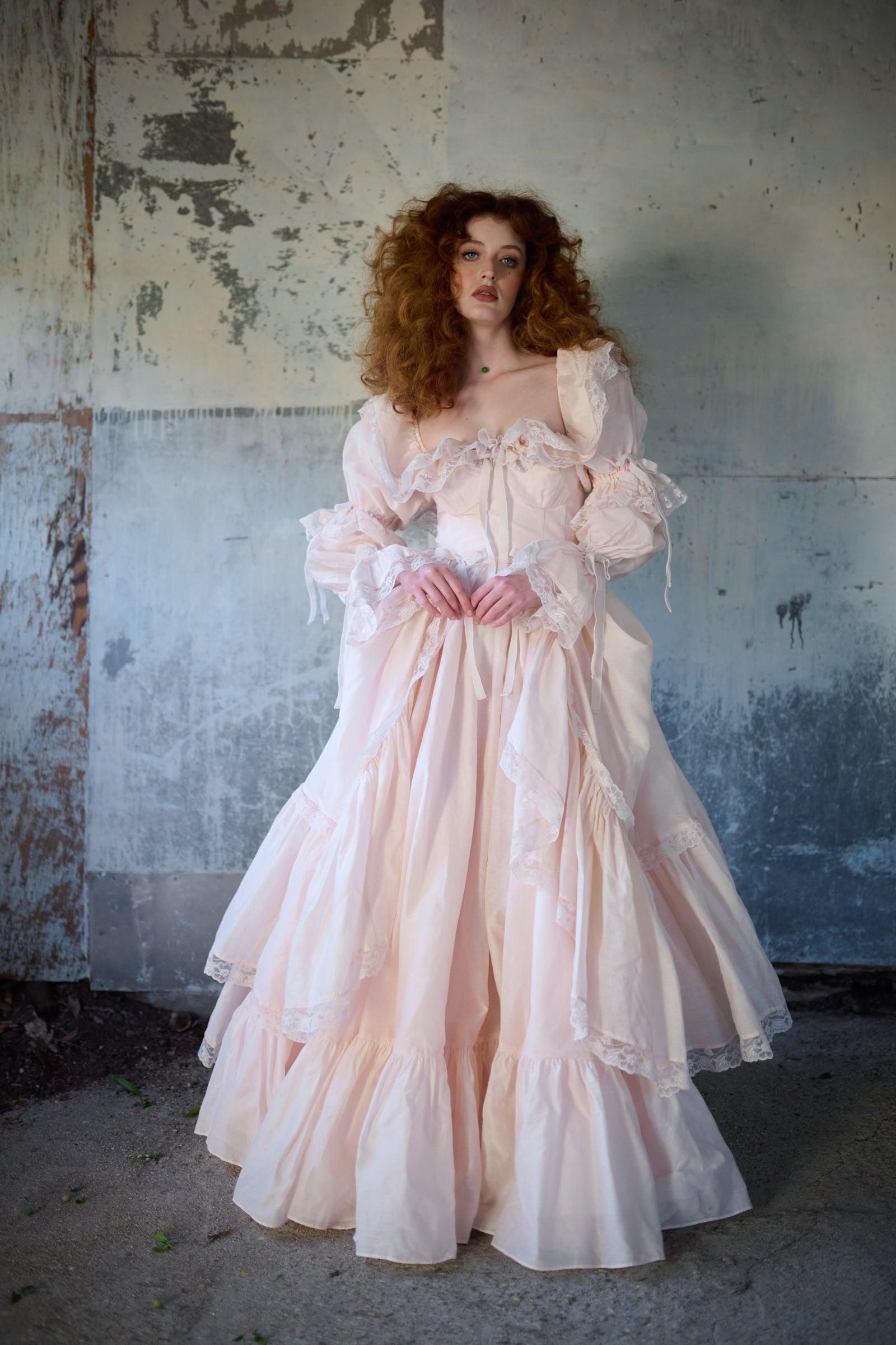The Blush Silk Organdy Waltz Gown Product Image