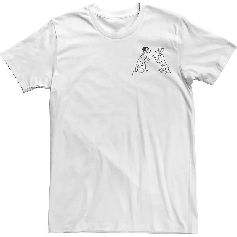 Disney's 101 Dalmatians Pongo And Perdita Left Chest Men's Tee,  Product Image
