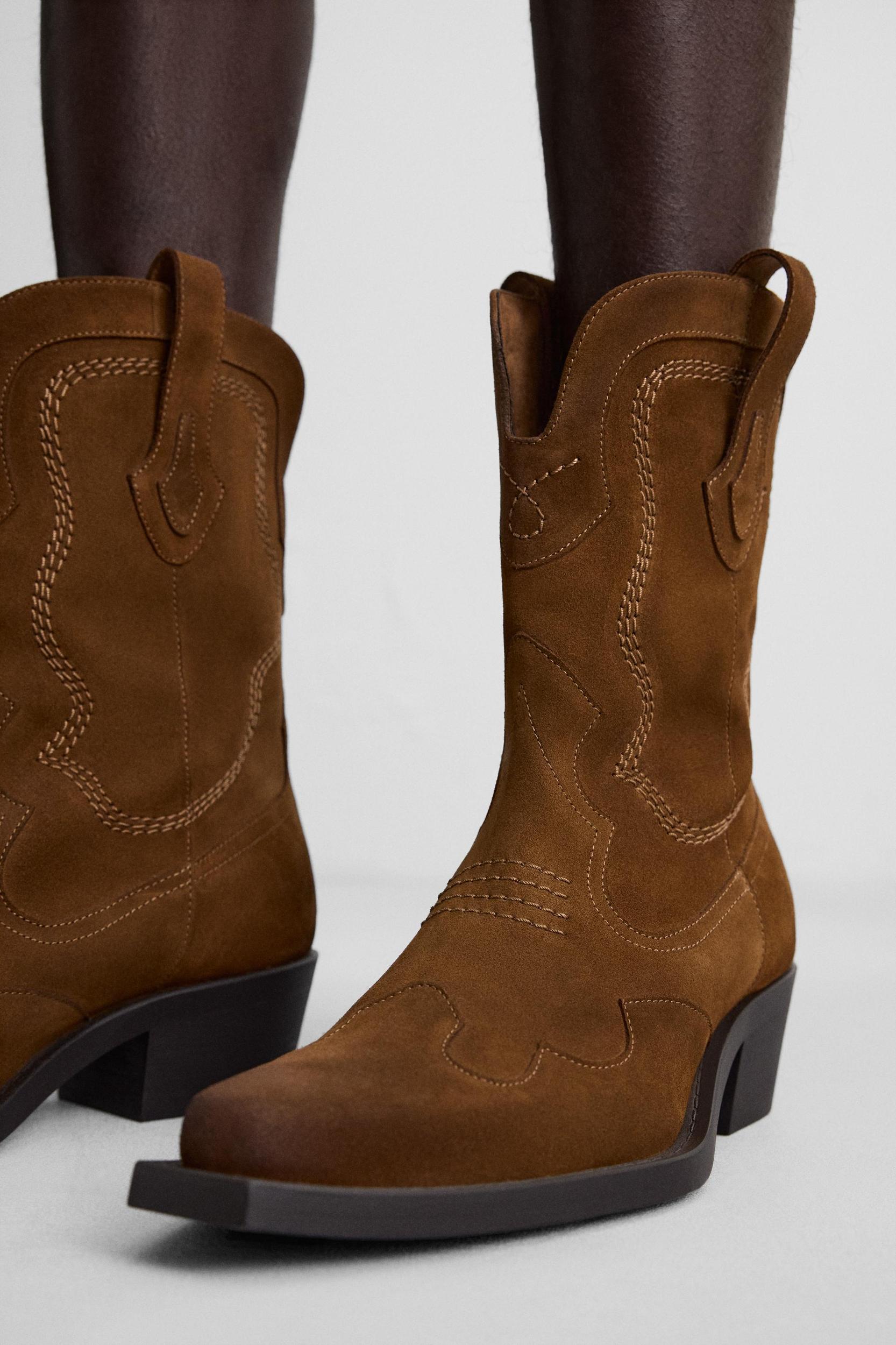 LEATHER COWBOY BOOTS Product Image