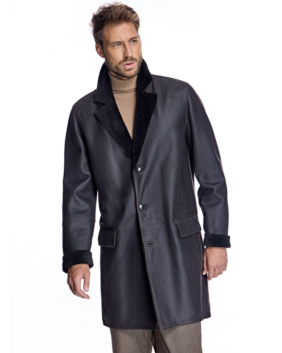 Men's Nappa Shearling Coat Product Image