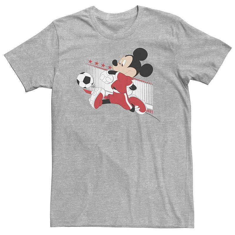 Big & Tall Disney Mickey Mouse Swiss Soccer Uniform Portrait Tee, Men's,  Product Image