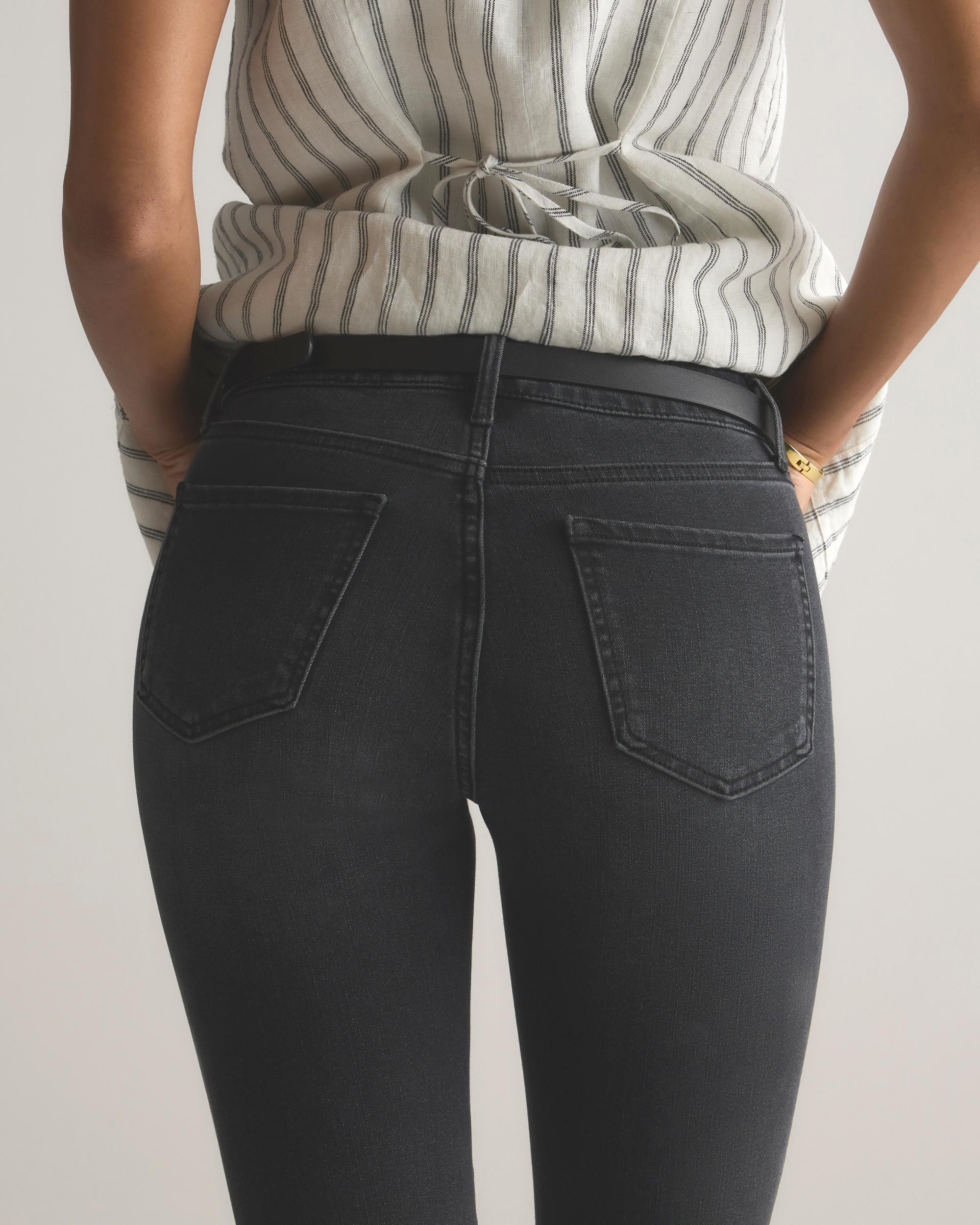 Quince | Women's Luna Stretch Slim Straight Jeans Organic Cotton Product Image