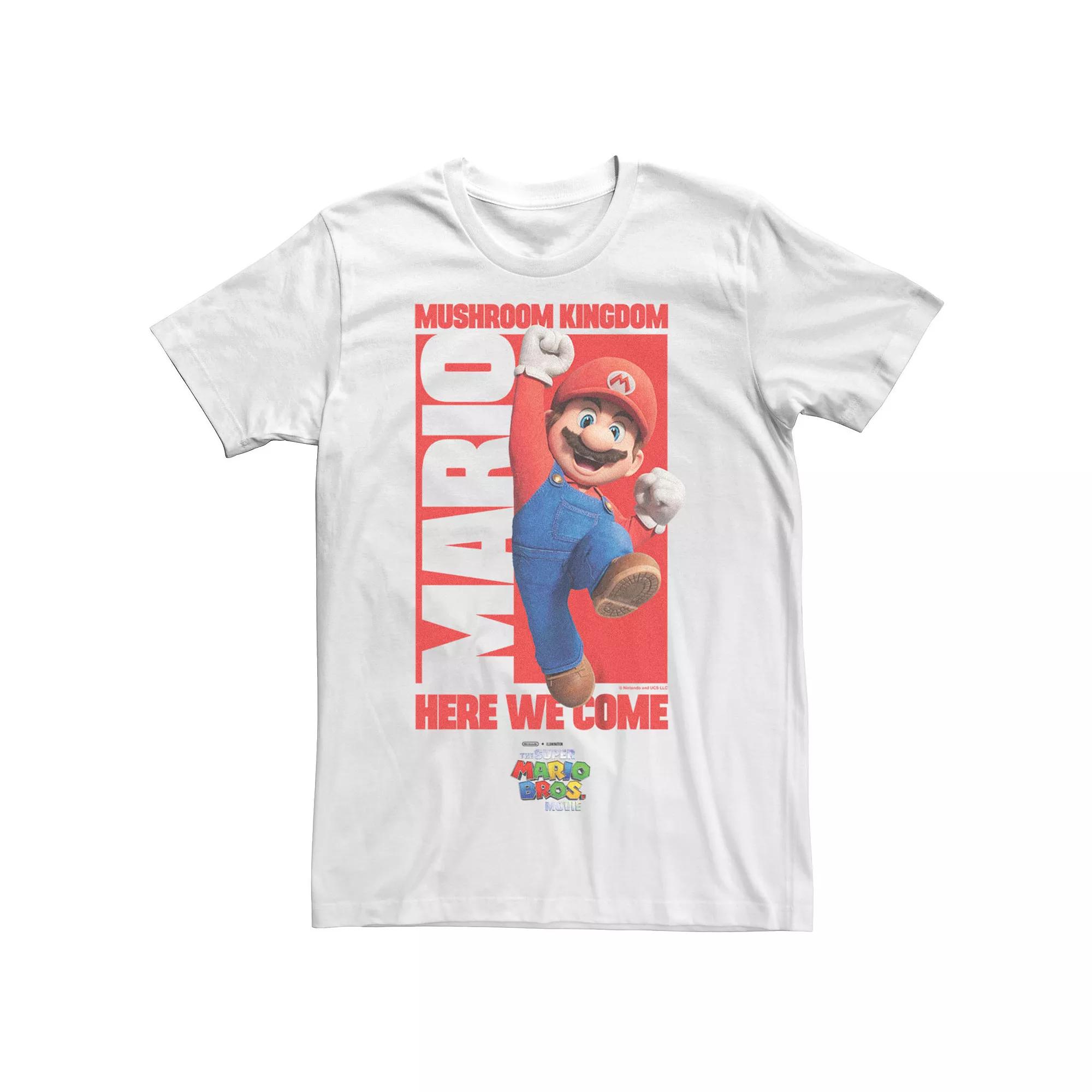 Big & Tall The Super Mario Bros. Movie Jumpman Mushroom Kingdom Here We Come Graphic Tee, Men's,  Product Image