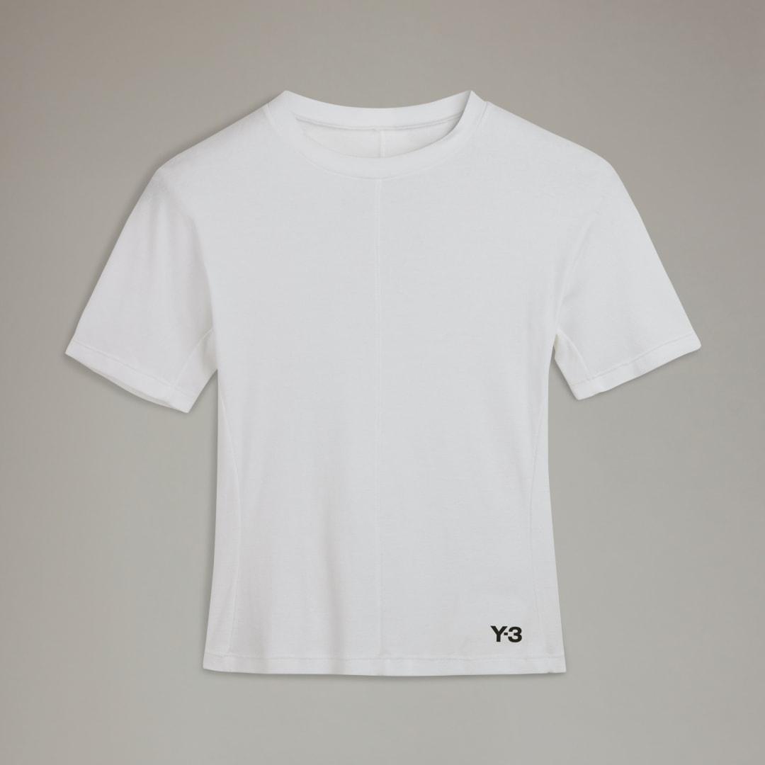 adidas Y-3 Fitted Short Sleeve Tee Black L Womens Product Image