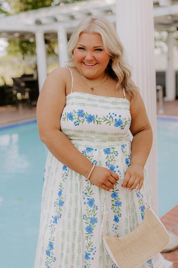 Villa Charm Floral Maxi Dress Curves Product Image