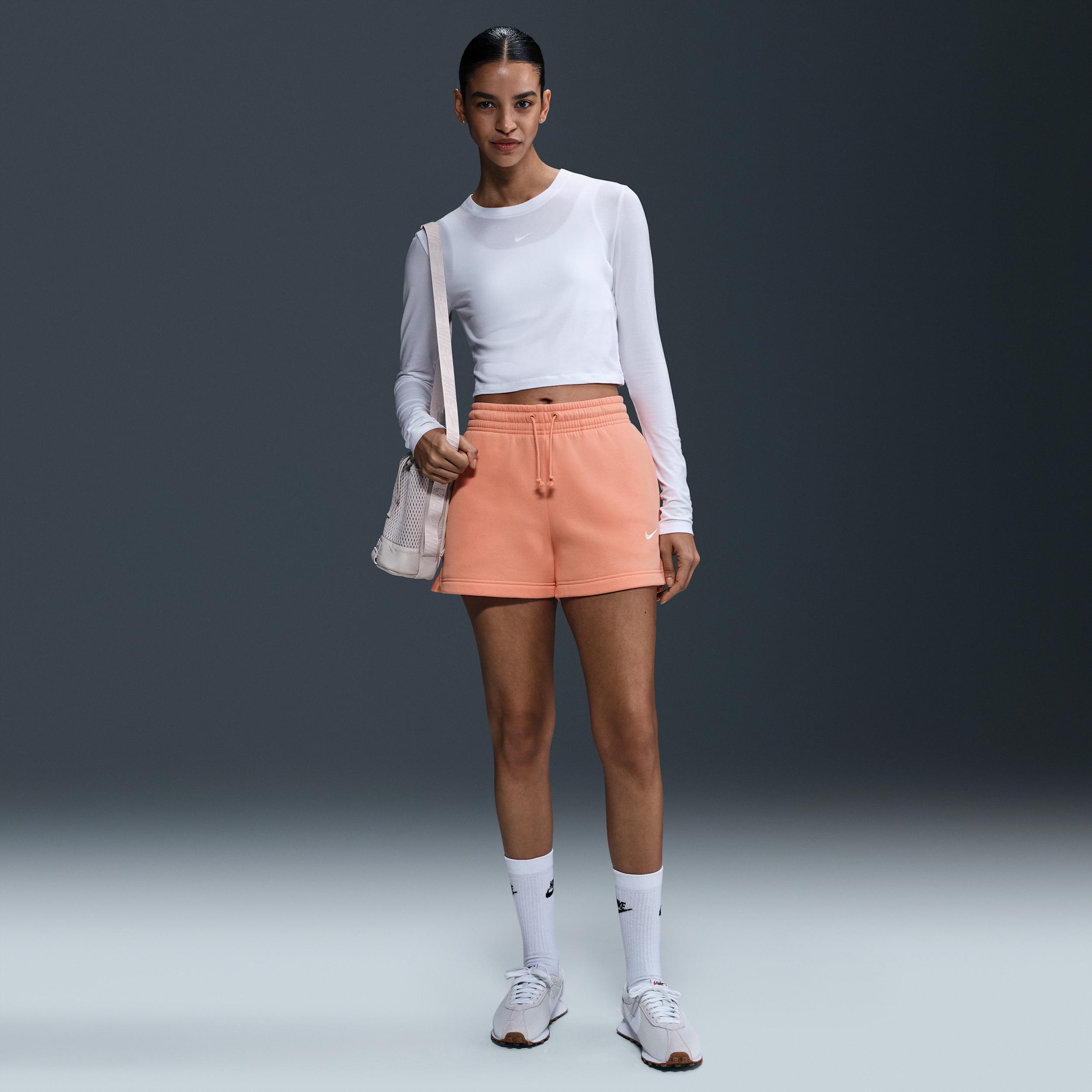 Women's Nike Sportswear Phoenix Fleece Mid-Rise 4" Shorts Product Image