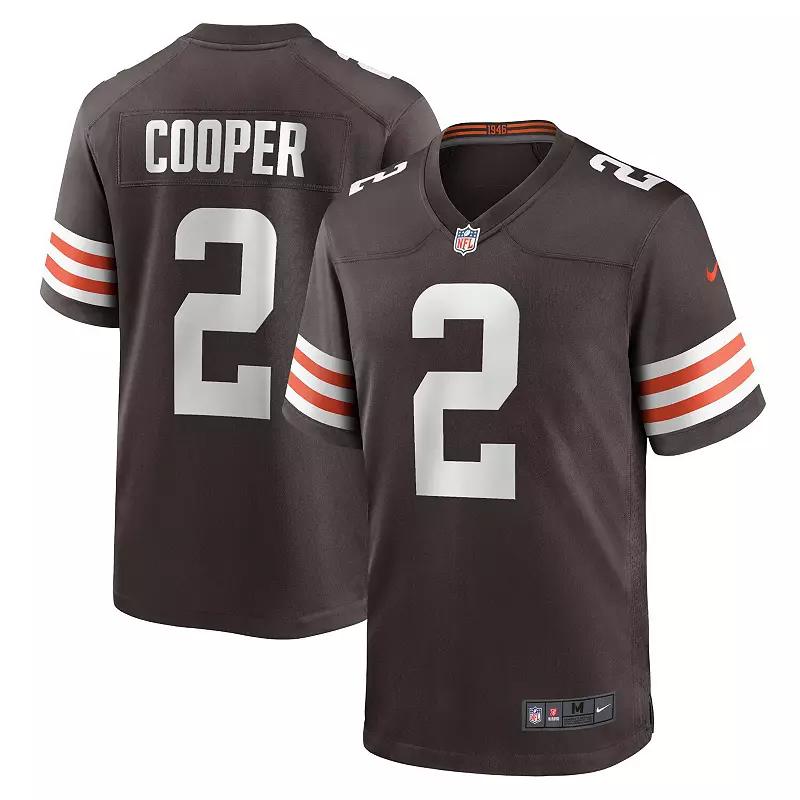 Men's Nike Amari Cooper Brown Cleveland Browns Player Game Jersey, Size: 2XL Product Image