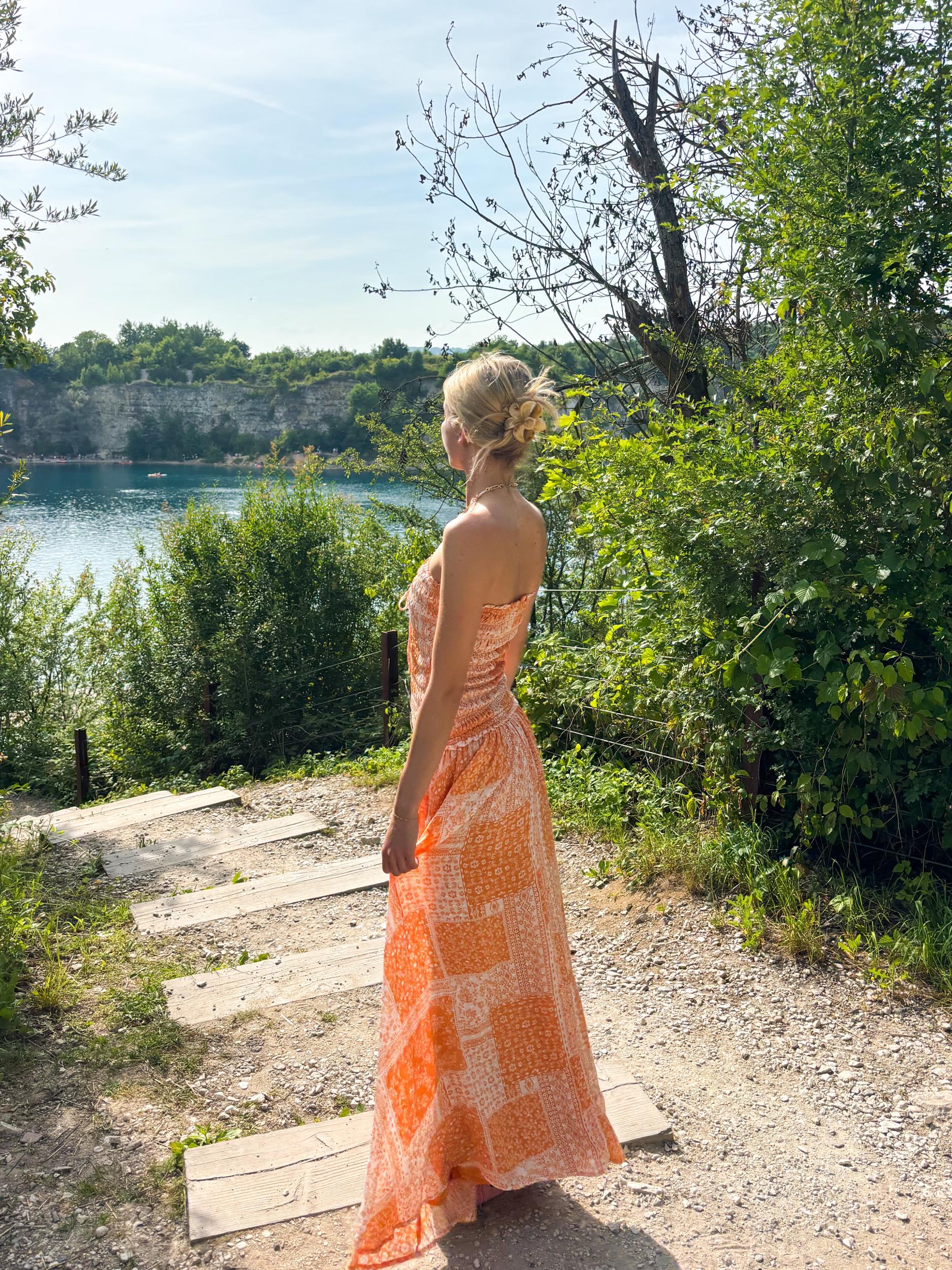 Ibiza Sunkissed Patchwork Maxi Dress Product Image