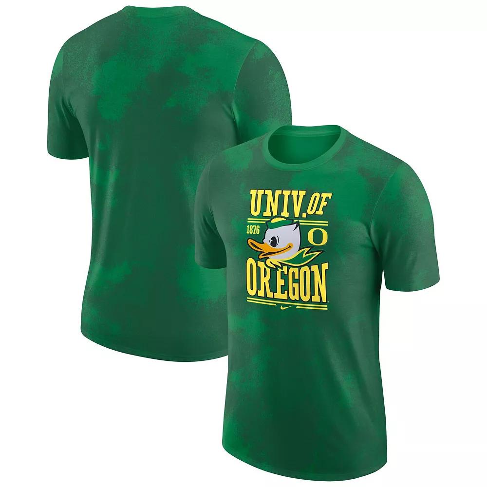 Men's Nike Green Oregon Ducks Team Stack T-Shirt, Size: Large Product Image