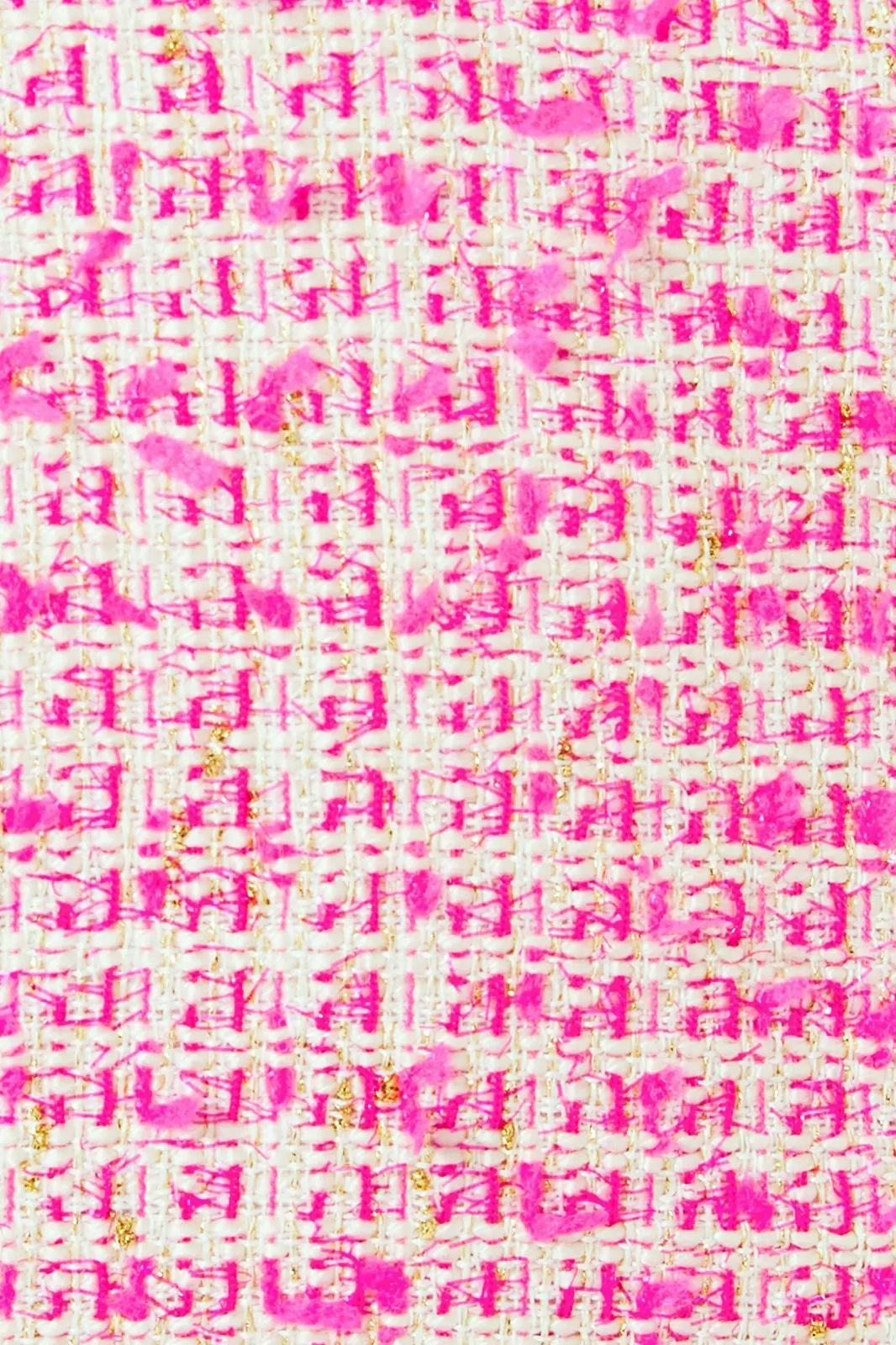 Tiessa Short Sleeve Boucle Shift Dress Product Image