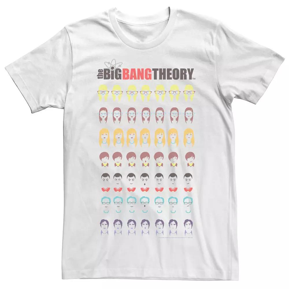 Men's The Big Bang Theory Faces Stack Tee,  Product Image