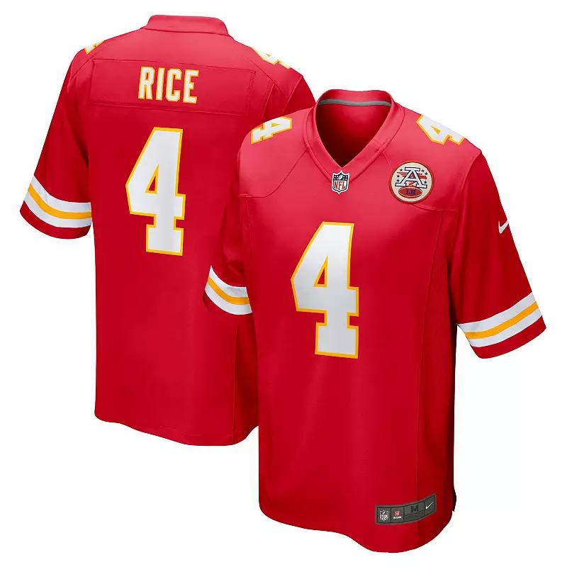 Men's Nike Rashee Rice Red Kansas City Chiefs Game Jersey,  Product Image