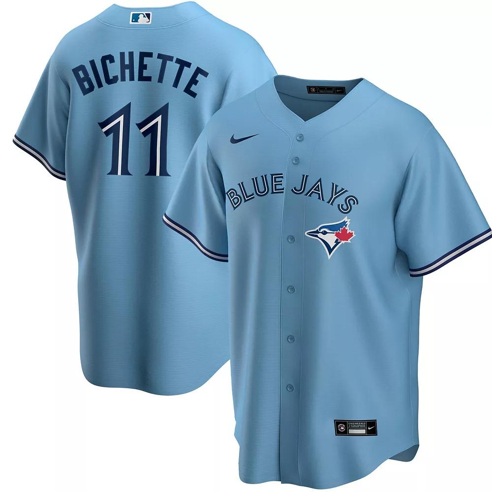 Men's Nike Bo Bichette Powder Blue Toronto Blue Jays Alternate Replica Player Name Jersey,  Product Image
