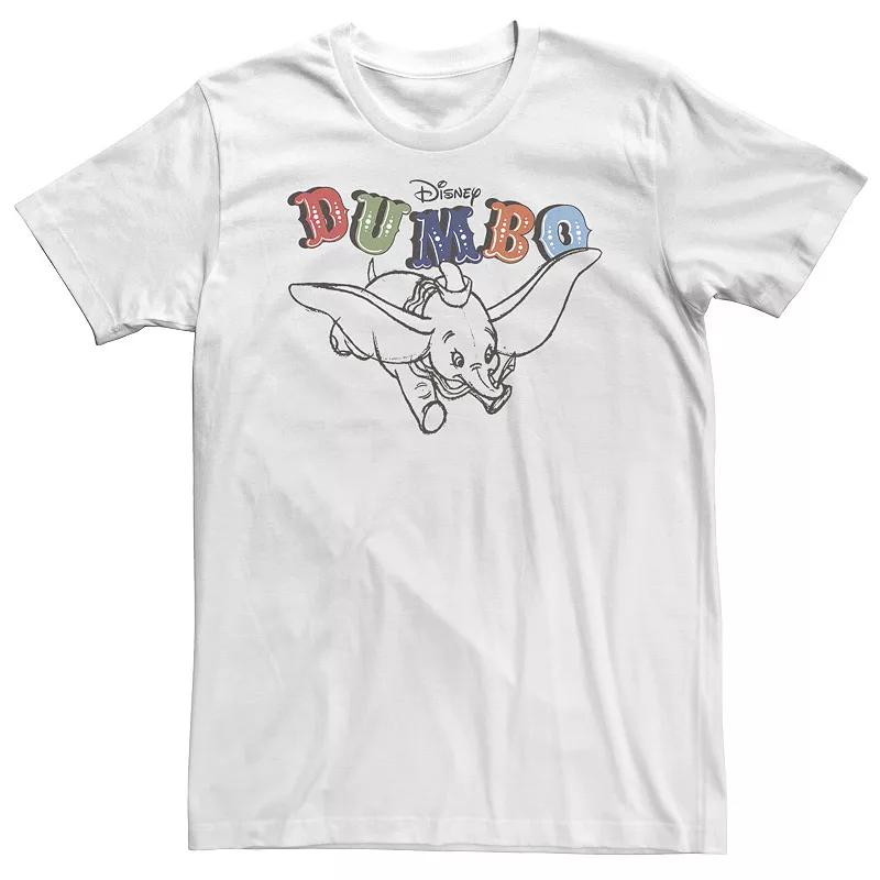 Big & Tall Disney Dumbo Retro Flying Circus Title Tee, Men's,  Product Image