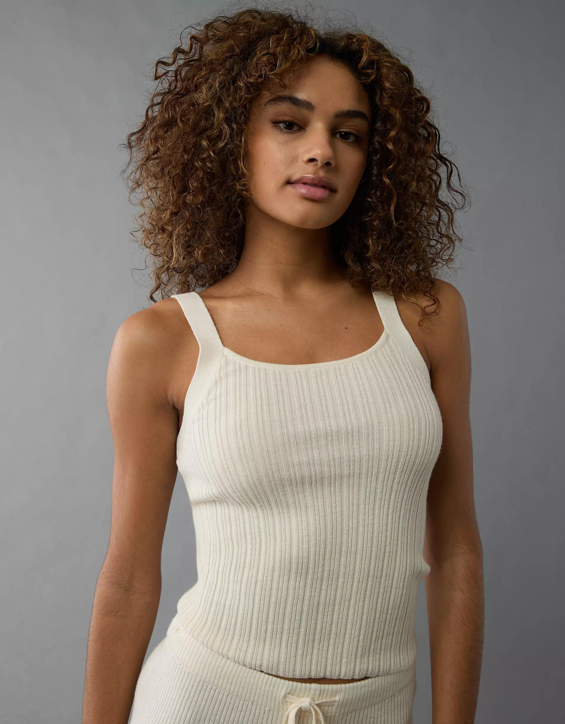 AE Scoop Neck Sweater Tank Top Product Image