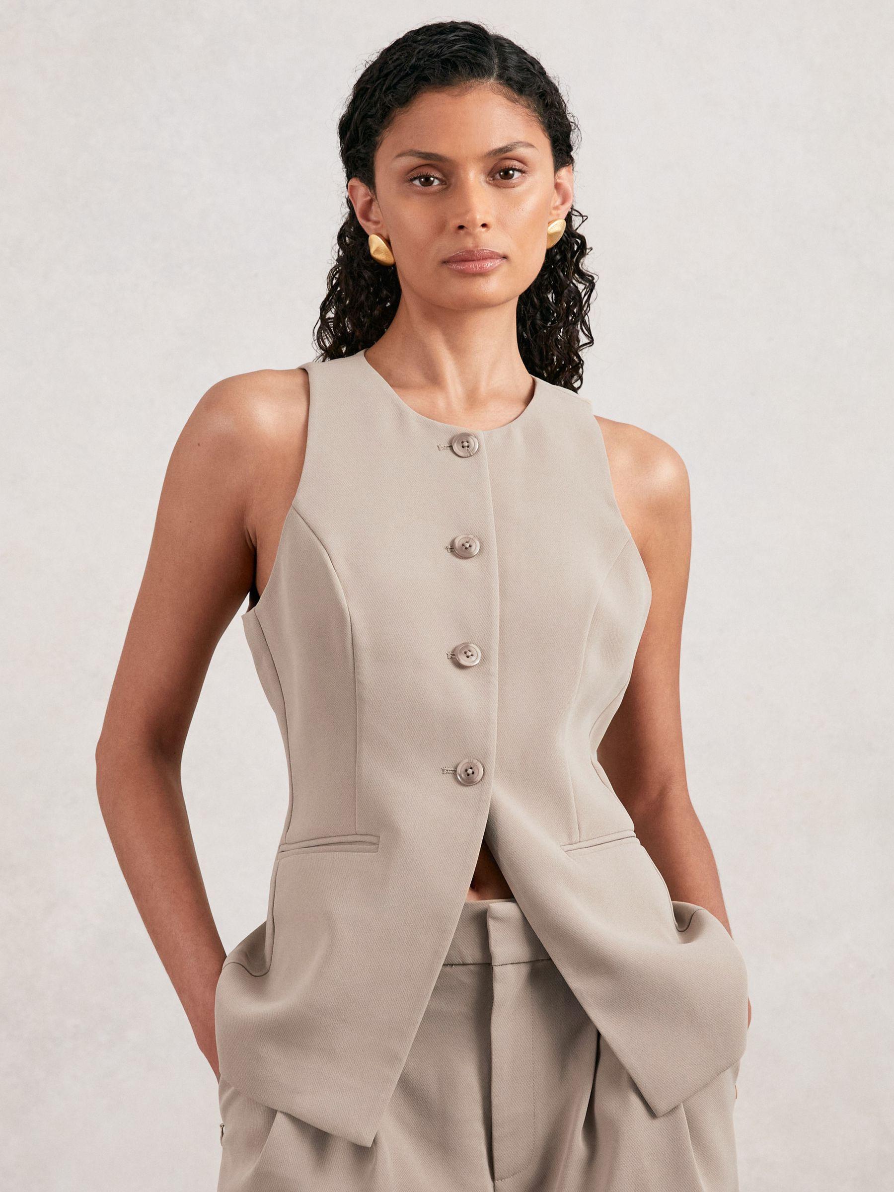 Tailored Trousers in Beige Product Image