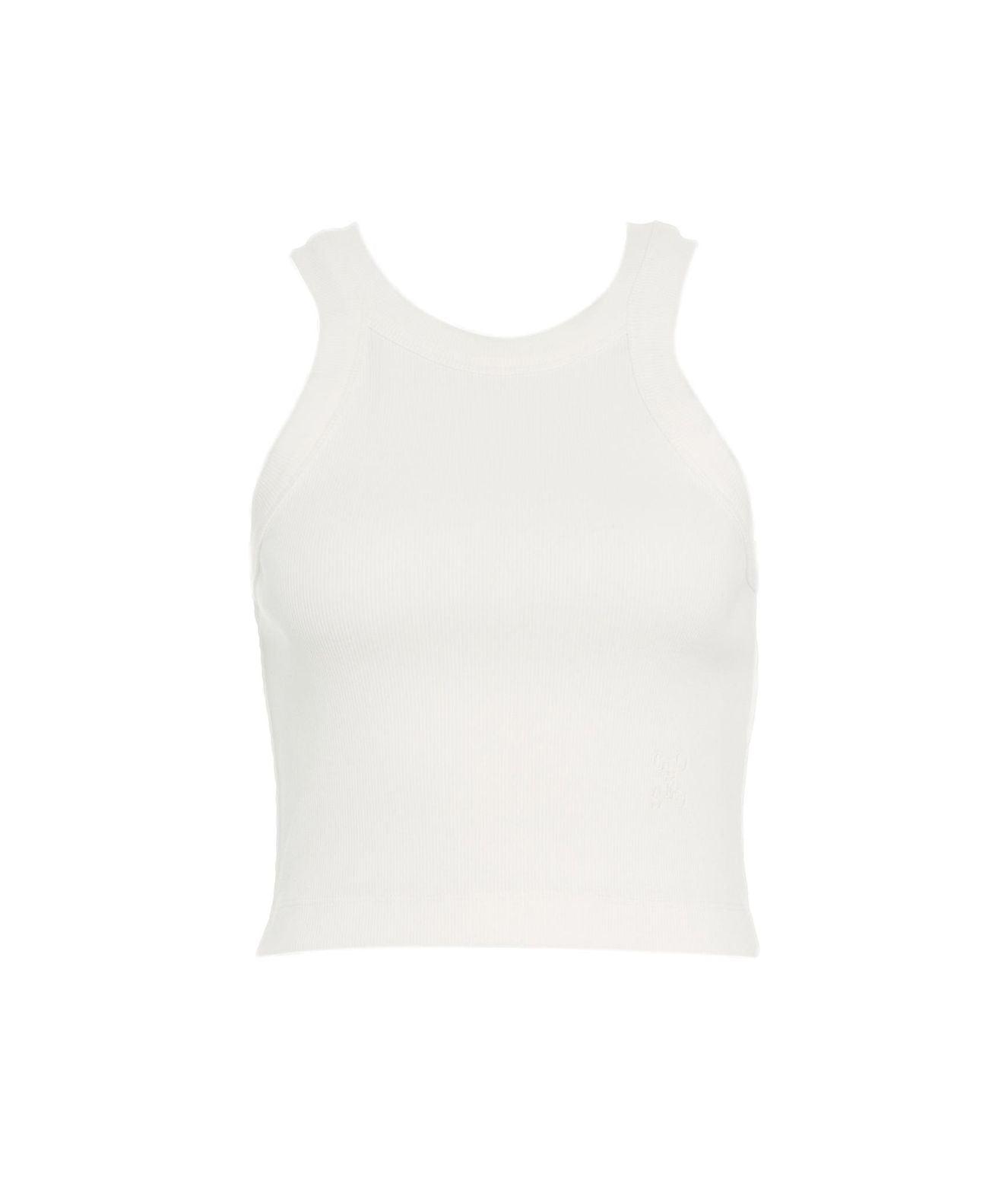 Ribbed top with embroidered logo Product Image