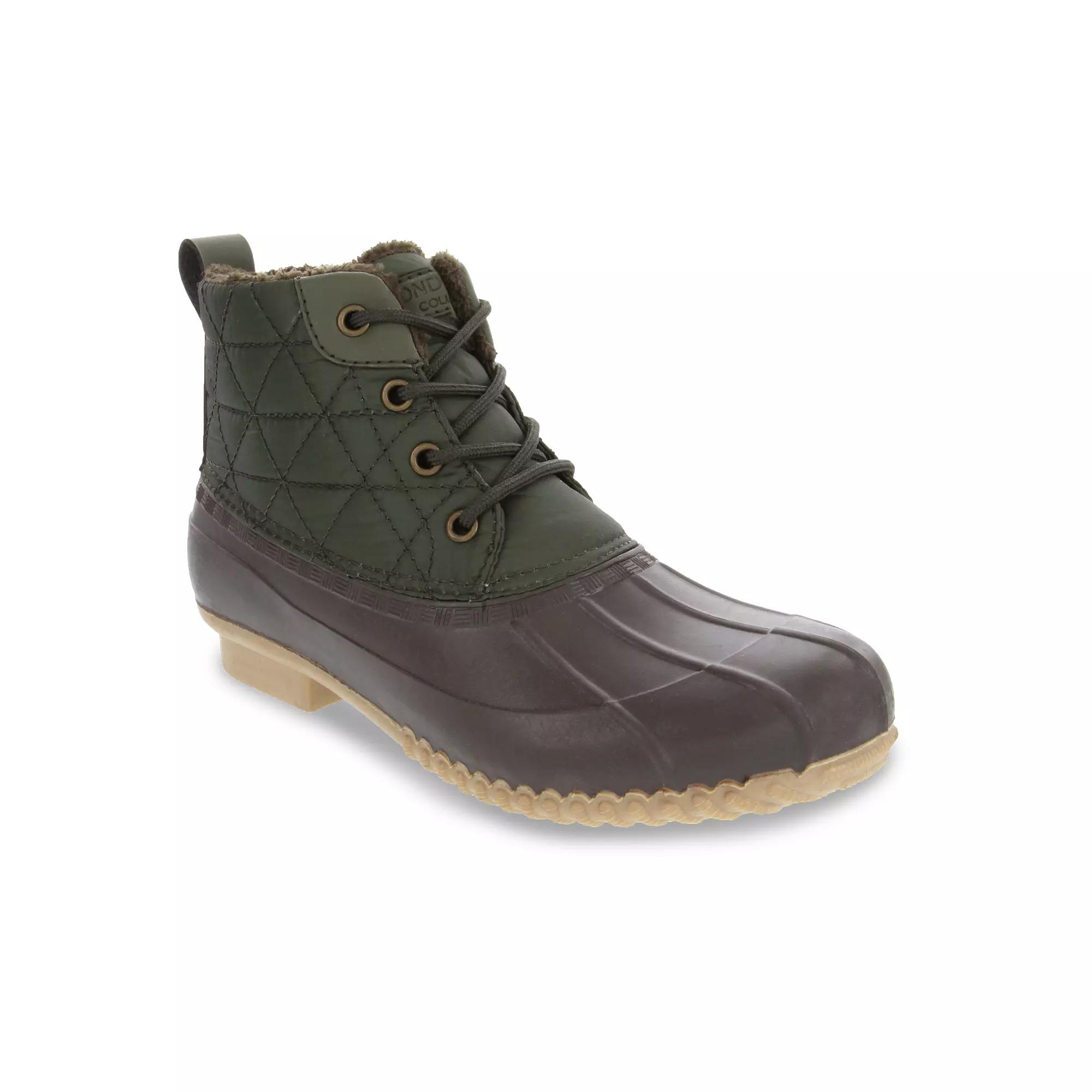 London Fog Winley Women's Water-Resistant Duck Boots, Size: 7, Green Product Image