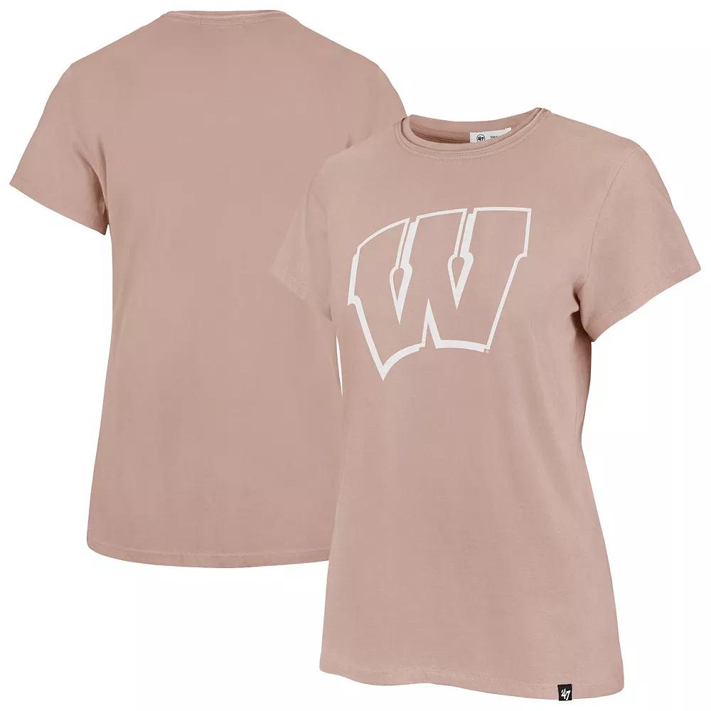Women's '47 Pink Wisconsin Badgers Premier Frankie T-Shirt,  Product Image