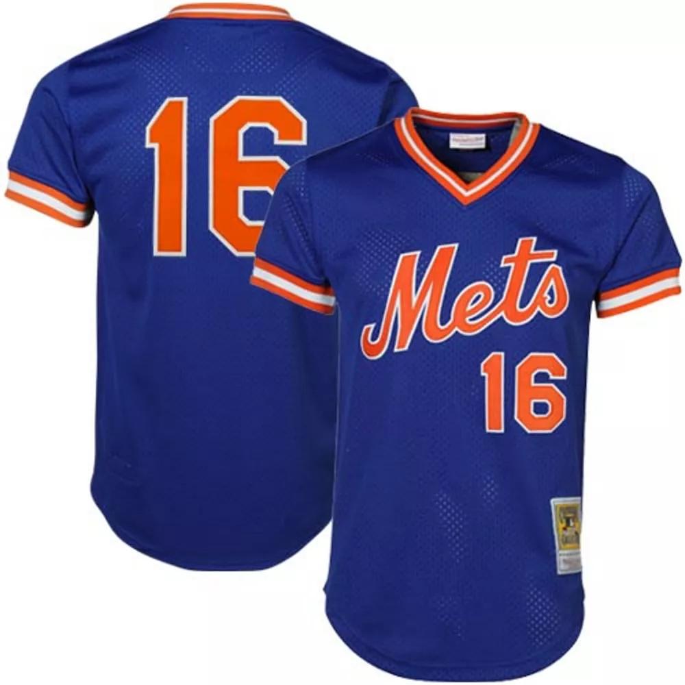 Men's Mitchell & Ness Dwight Gooden Royal New York Mets Cooperstown Mesh Batting Practice Jersey,  Product Image