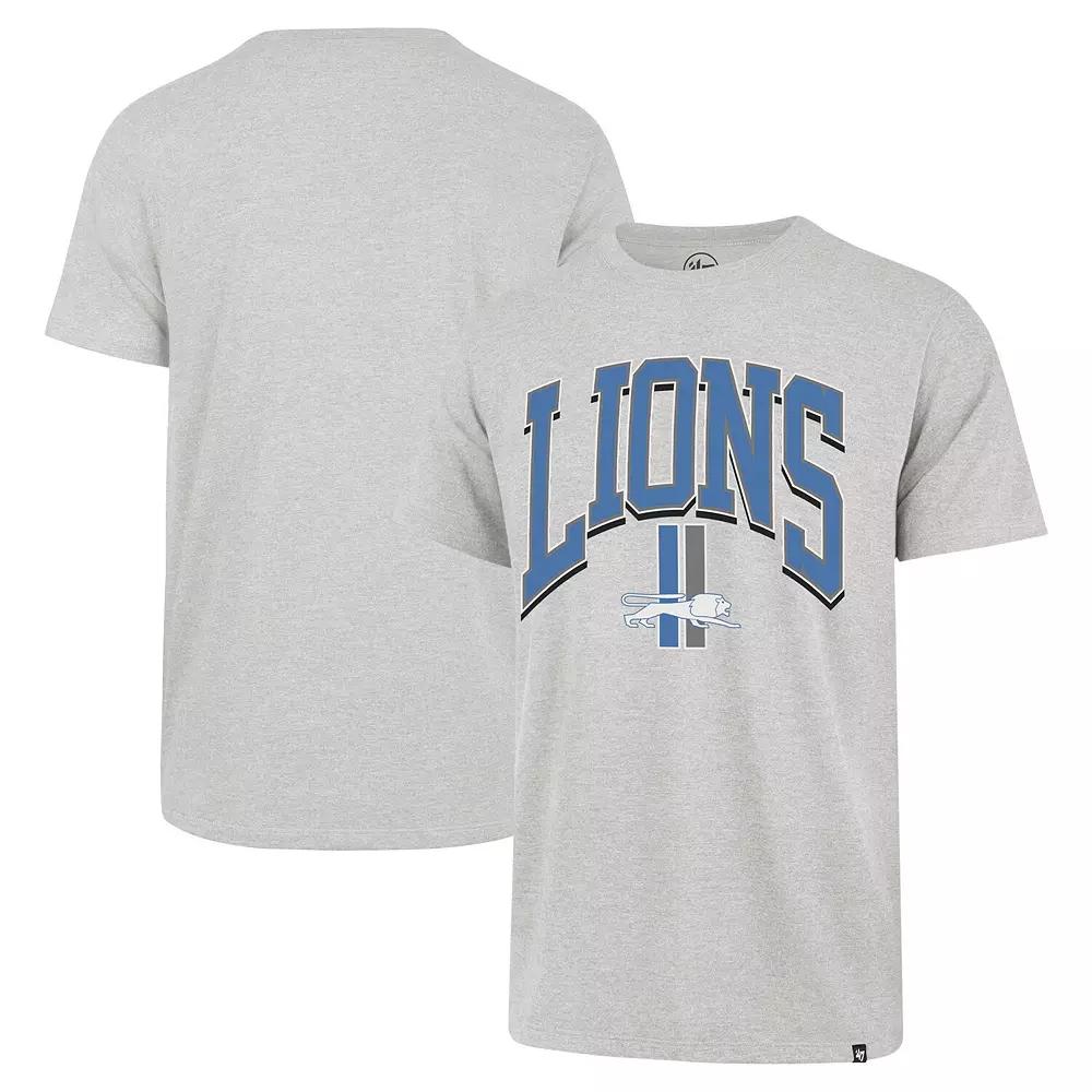 Men's '47 Gray Detroit Lions Walk Tall Franklin T-Shirt, Size: Medium, Grey Product Image