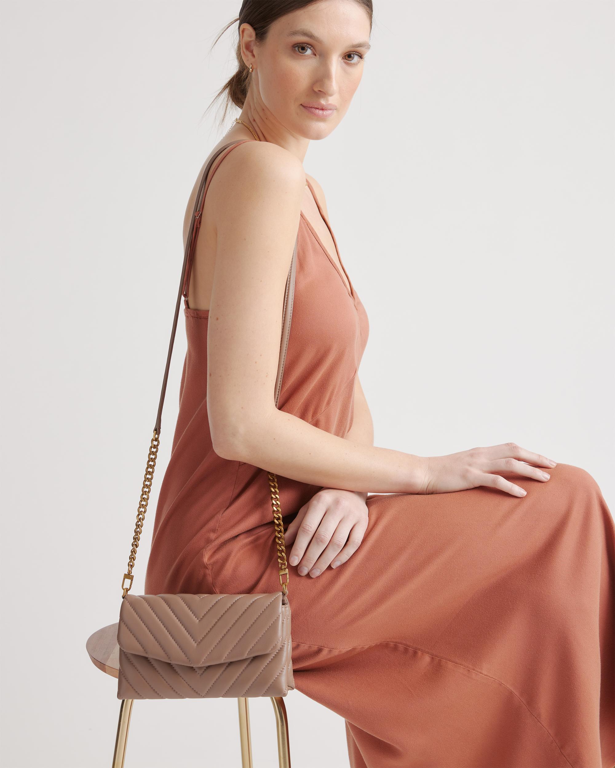 Quince | Women's Italian Leather Quilted Wallet Crossbody Product Image