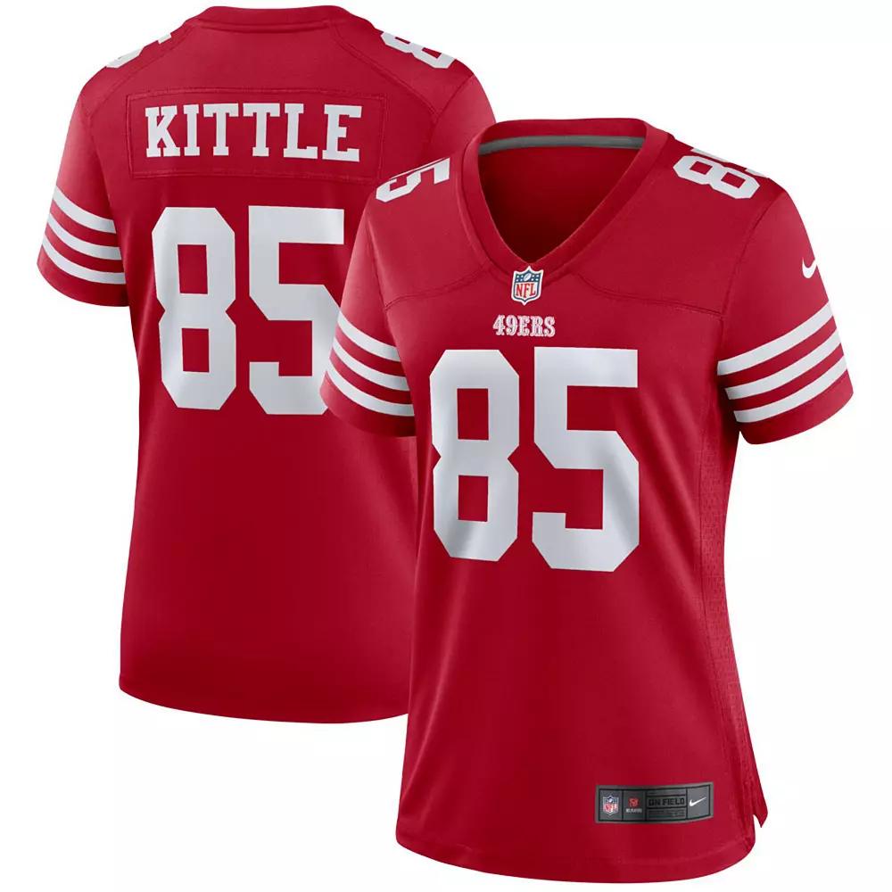 Womens Nike George Kittle Scarlet San Francisco 49ers Player Jersey Product Image