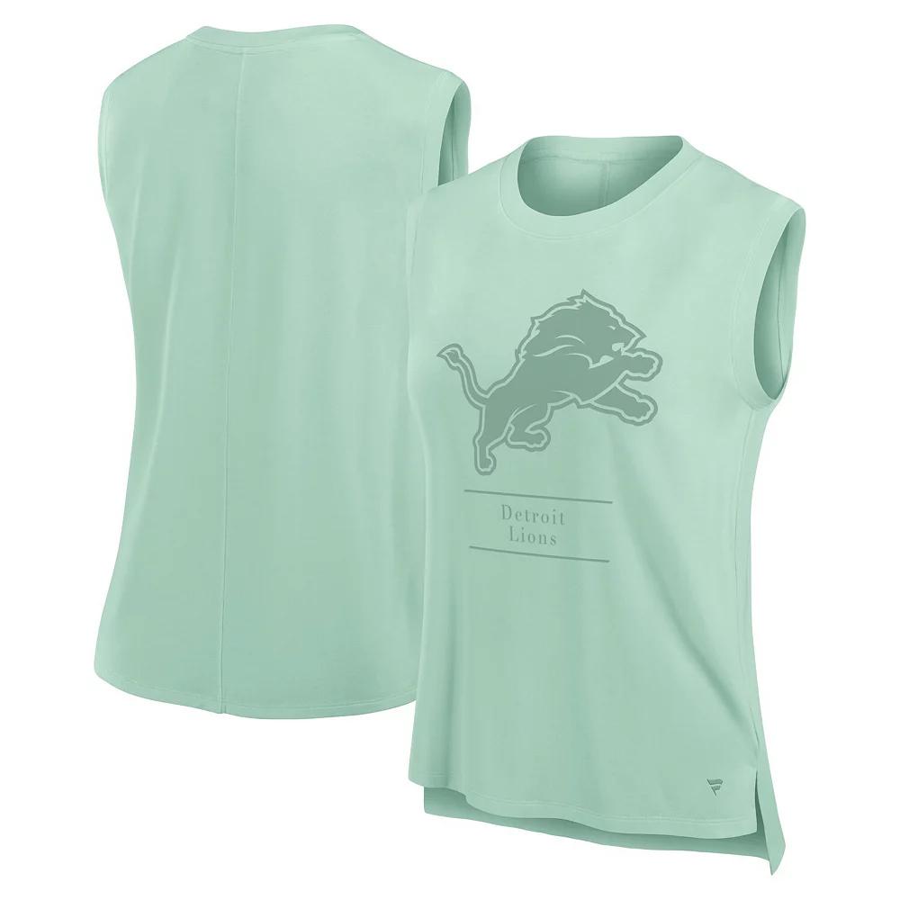 Women's Fanatics Mint Detroit Lions Studio Embrace Tank Top,  Product Image