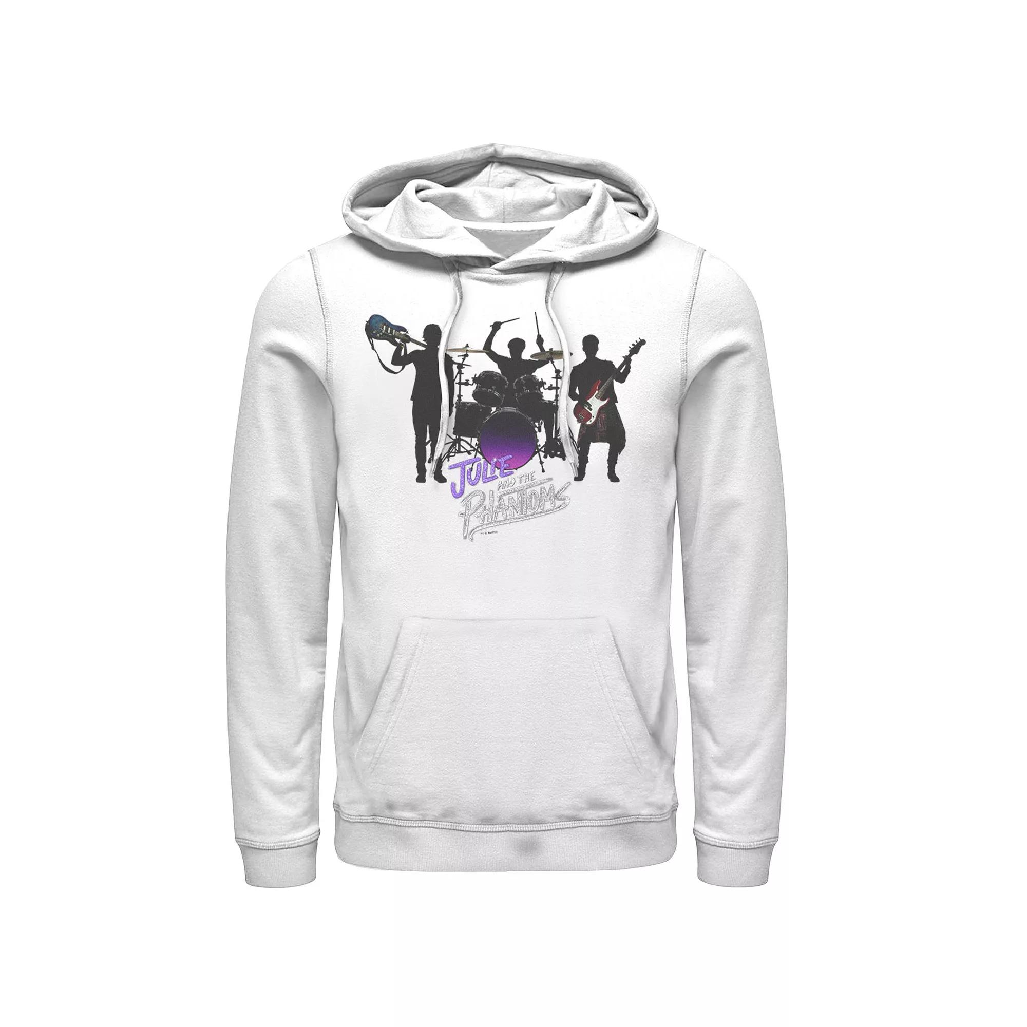 Men's Julie And The Phantoms Group Shot Logo Silhouette Hoodie,  Product Image