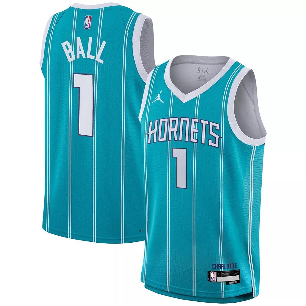 Youth Nike LaMelo Ball Teal Charlotte Hornets Swingman Jersey - Icon Edition, Boy's,  Product Image