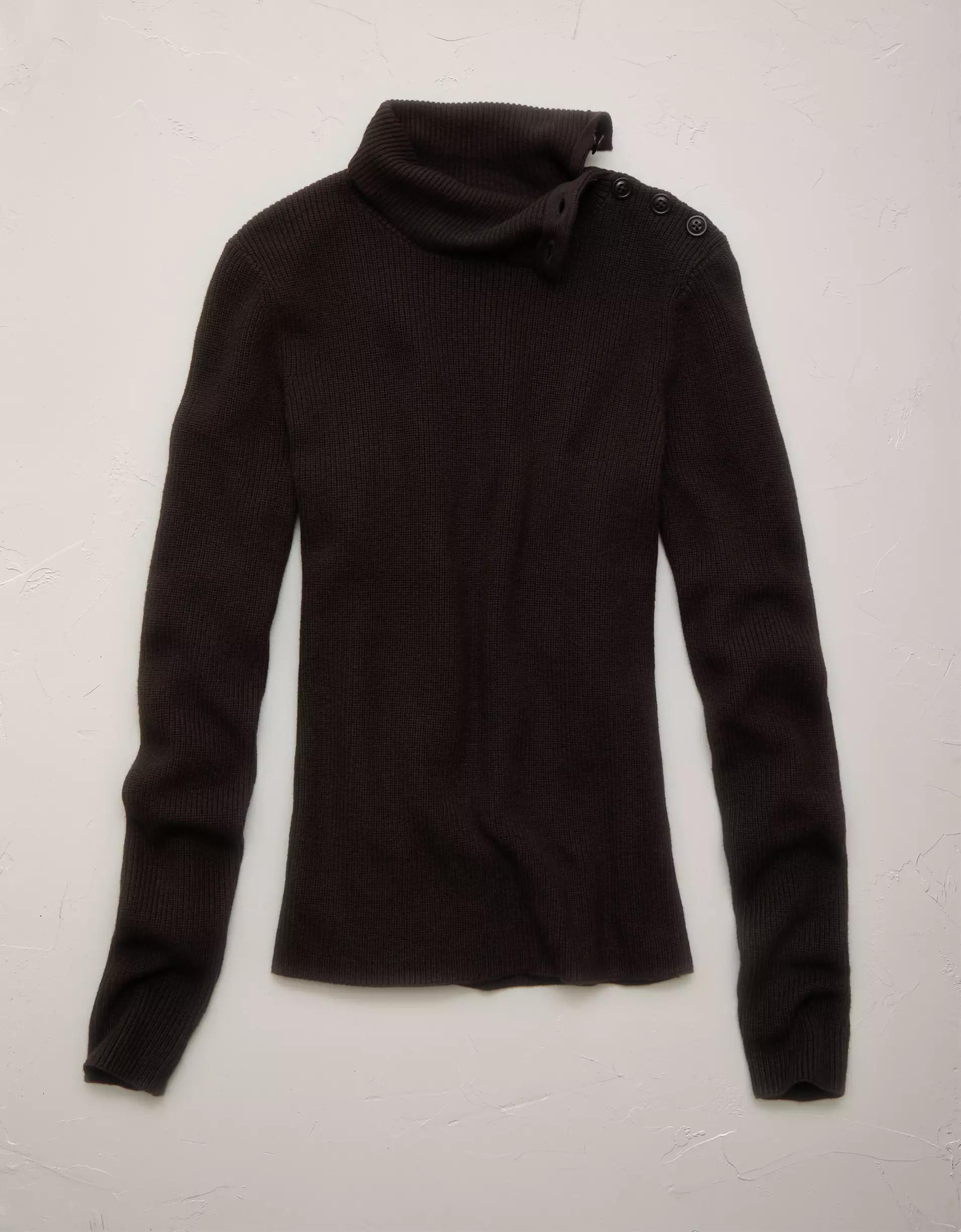 AE77 Premium Striped Shaker Stitch Sweater Product Image