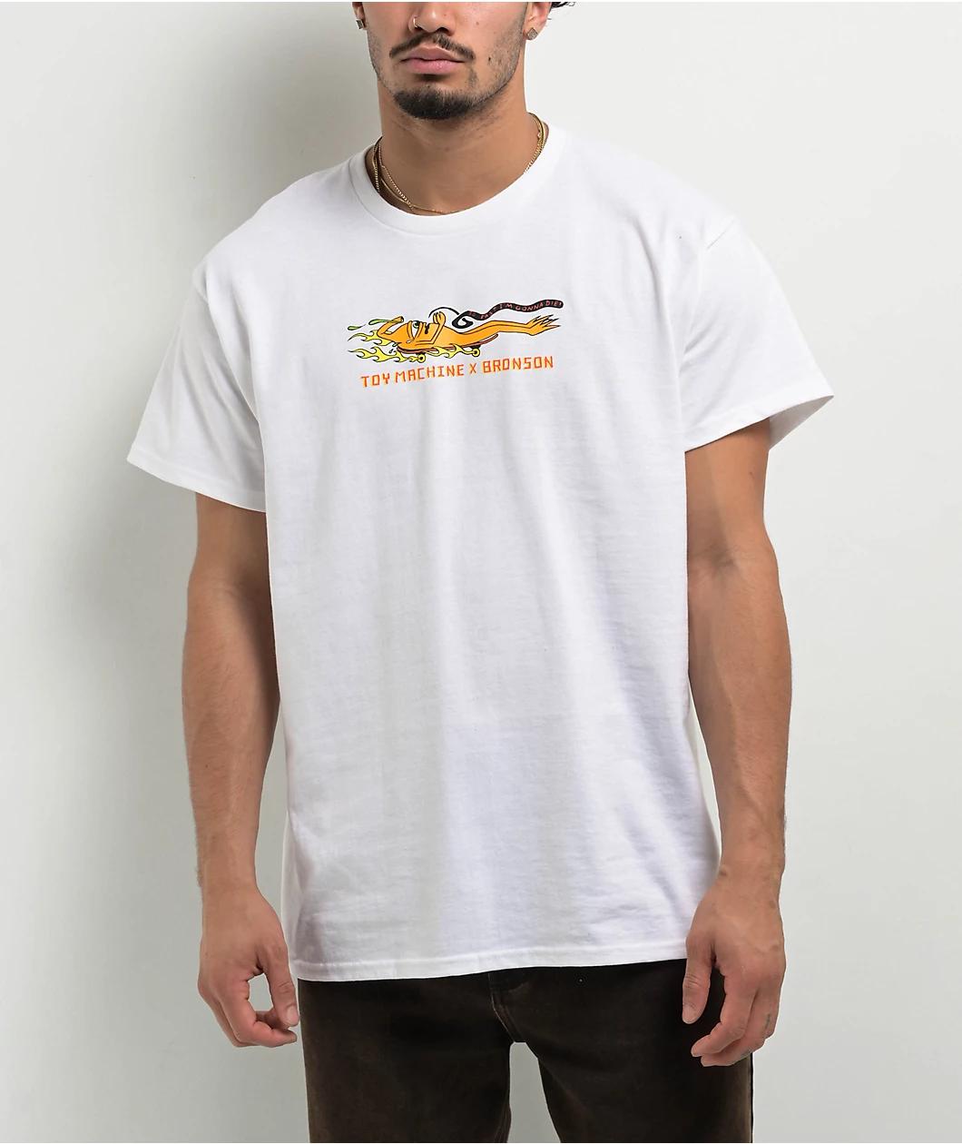Bronson x Toy Machine White T-Shirt Product Image