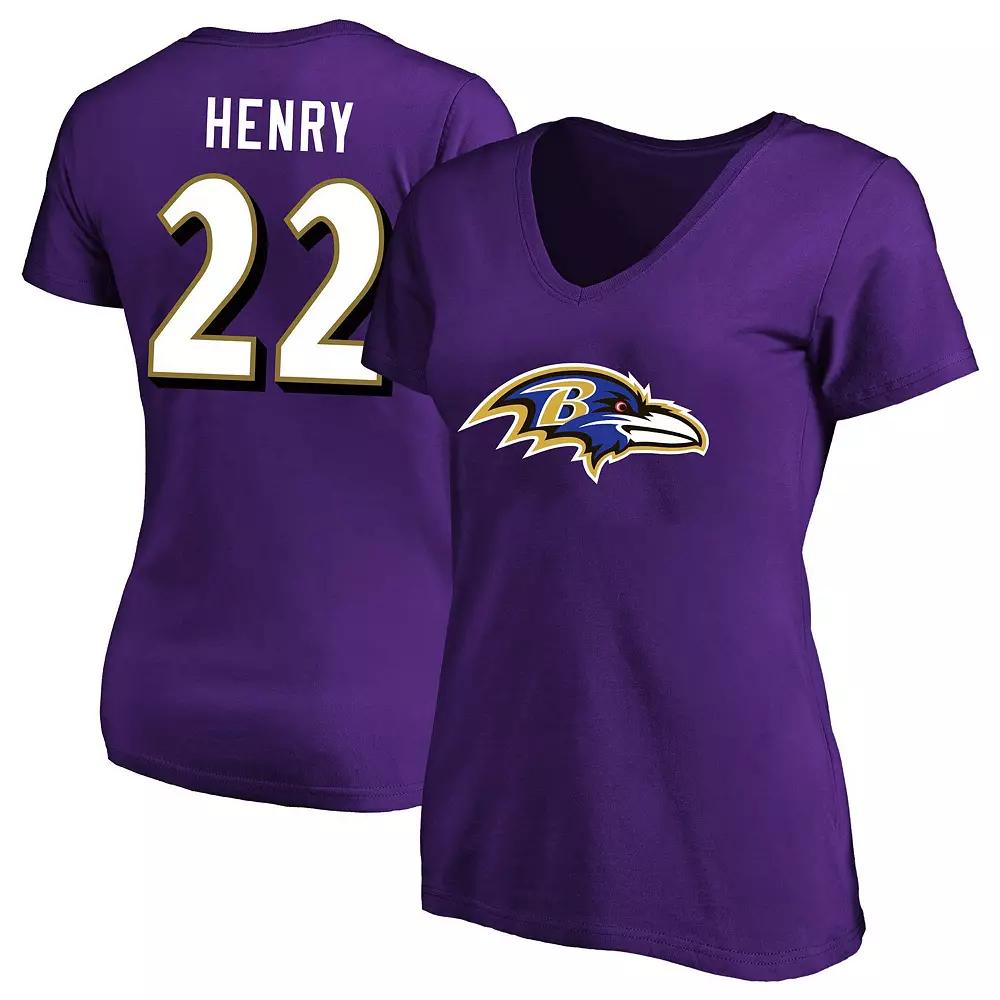 Women's Fanatics Derrick Henry Purple Baltimore Ravens Plus  Product Image