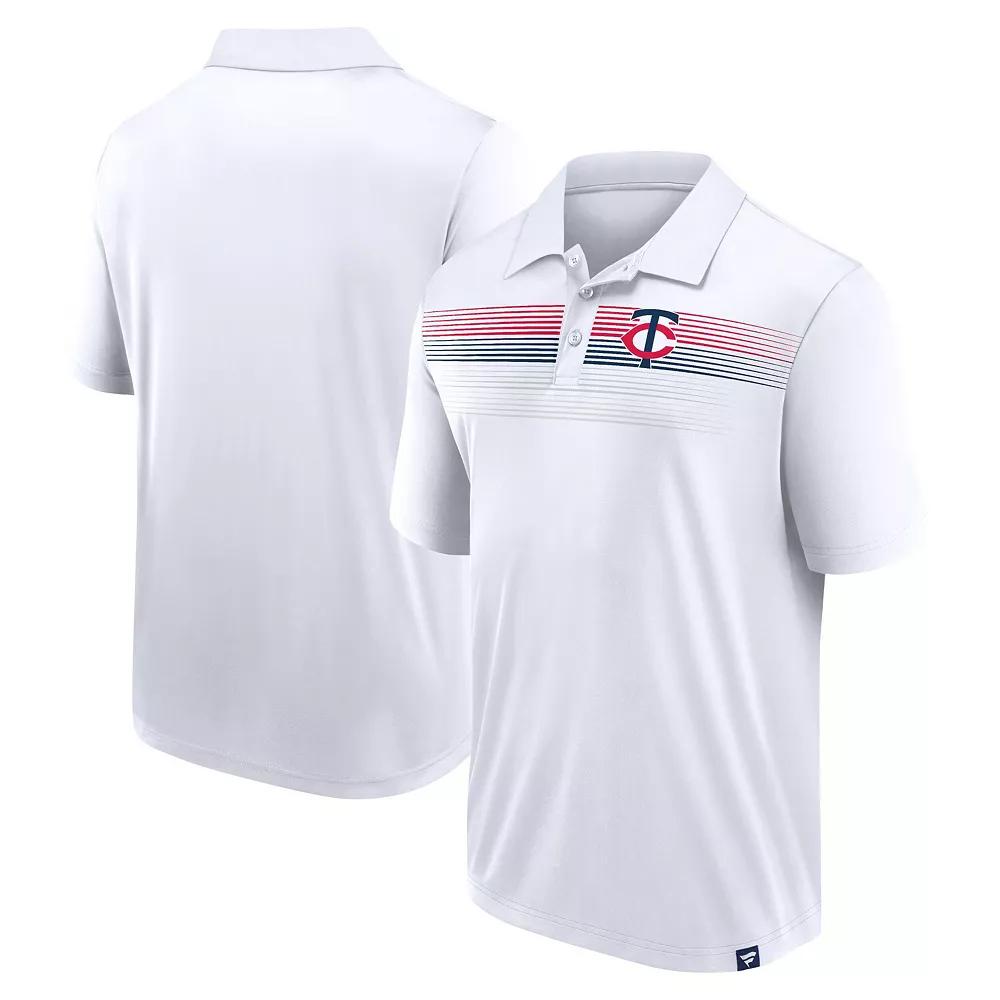 Men's Fanatics Branded White Minnesota Twins Victory For Us Interlock Polo,  Product Image