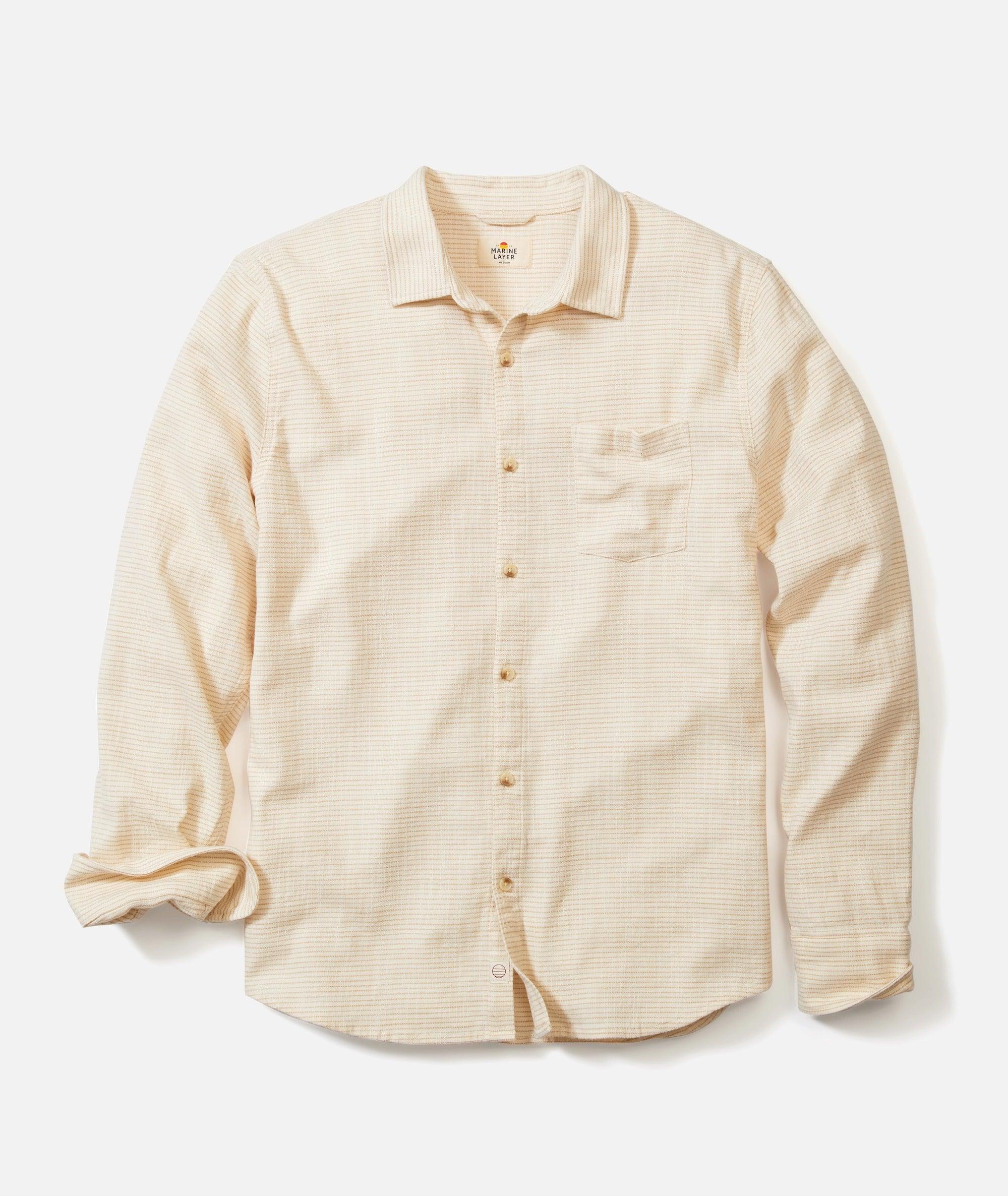 Stretch Selvage Long Sleeve Shirt Product Image