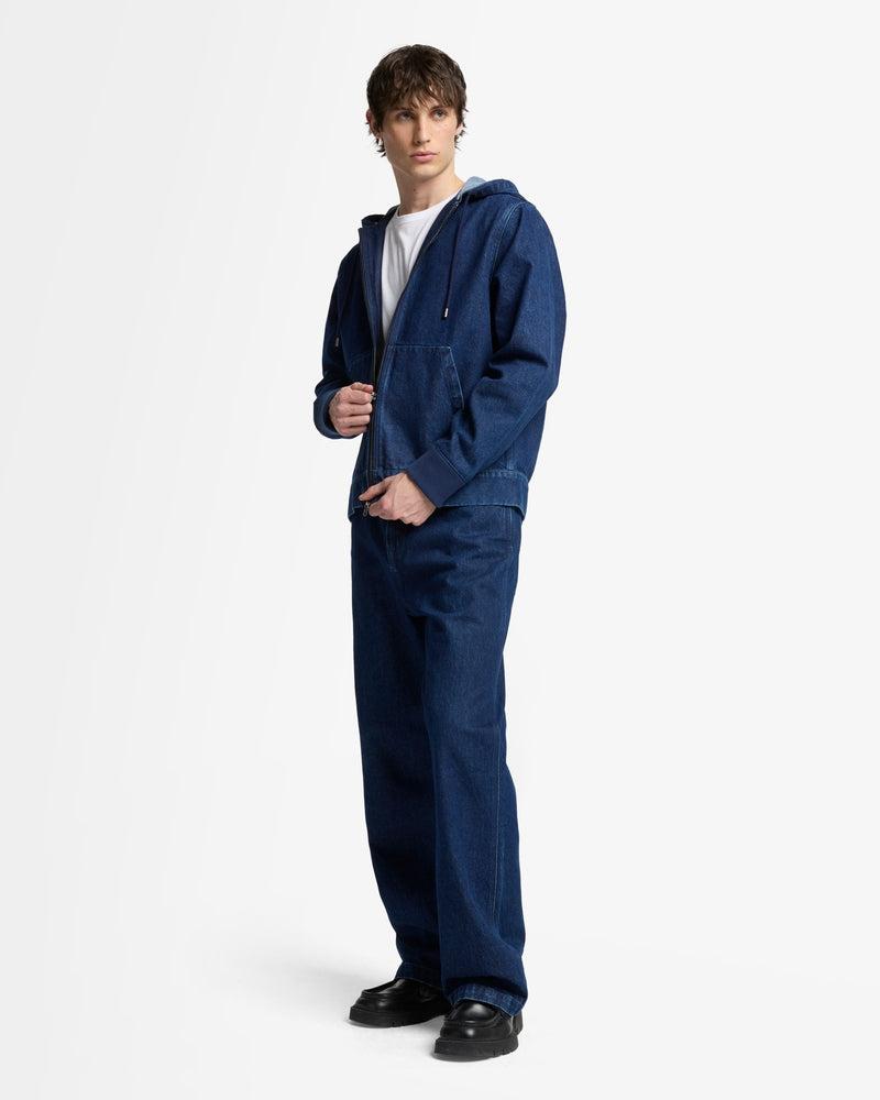 Utility Denim Hoodie Product Image