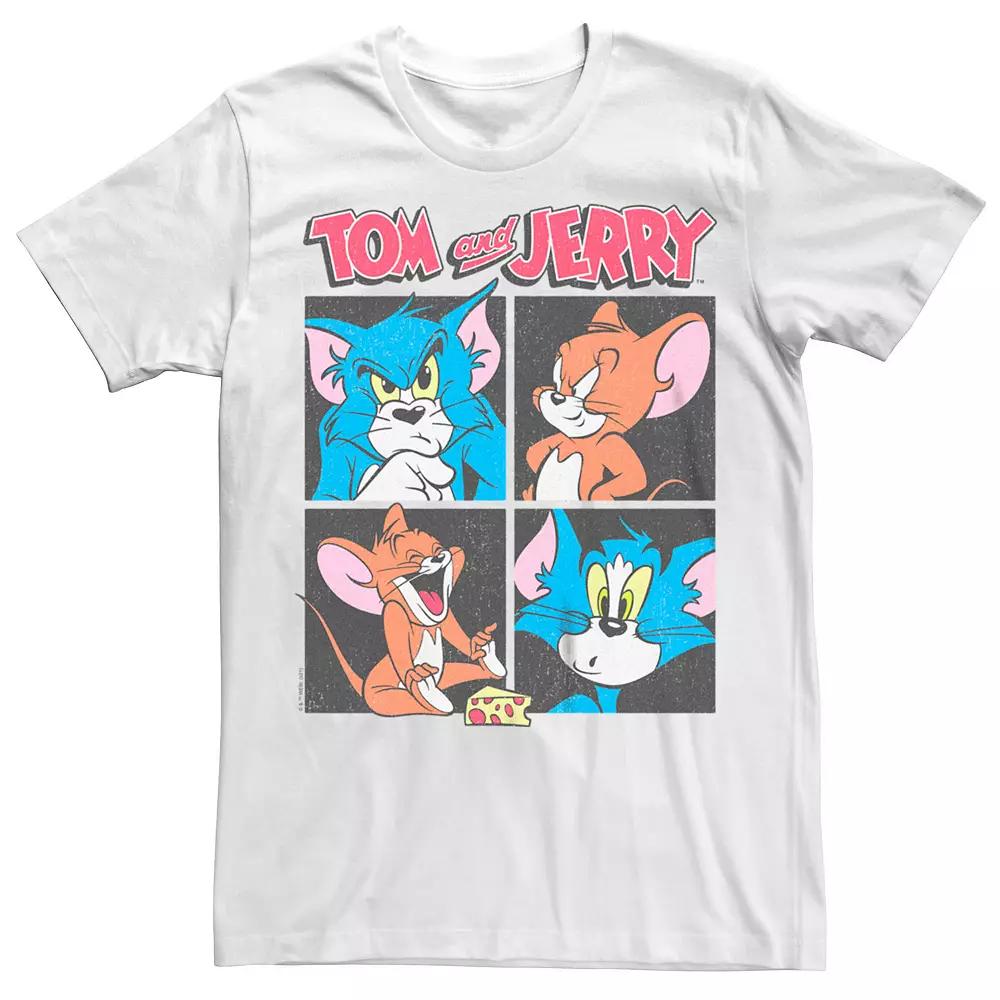 Men's Tom And Jerry Square Expressions Tee,  Product Image