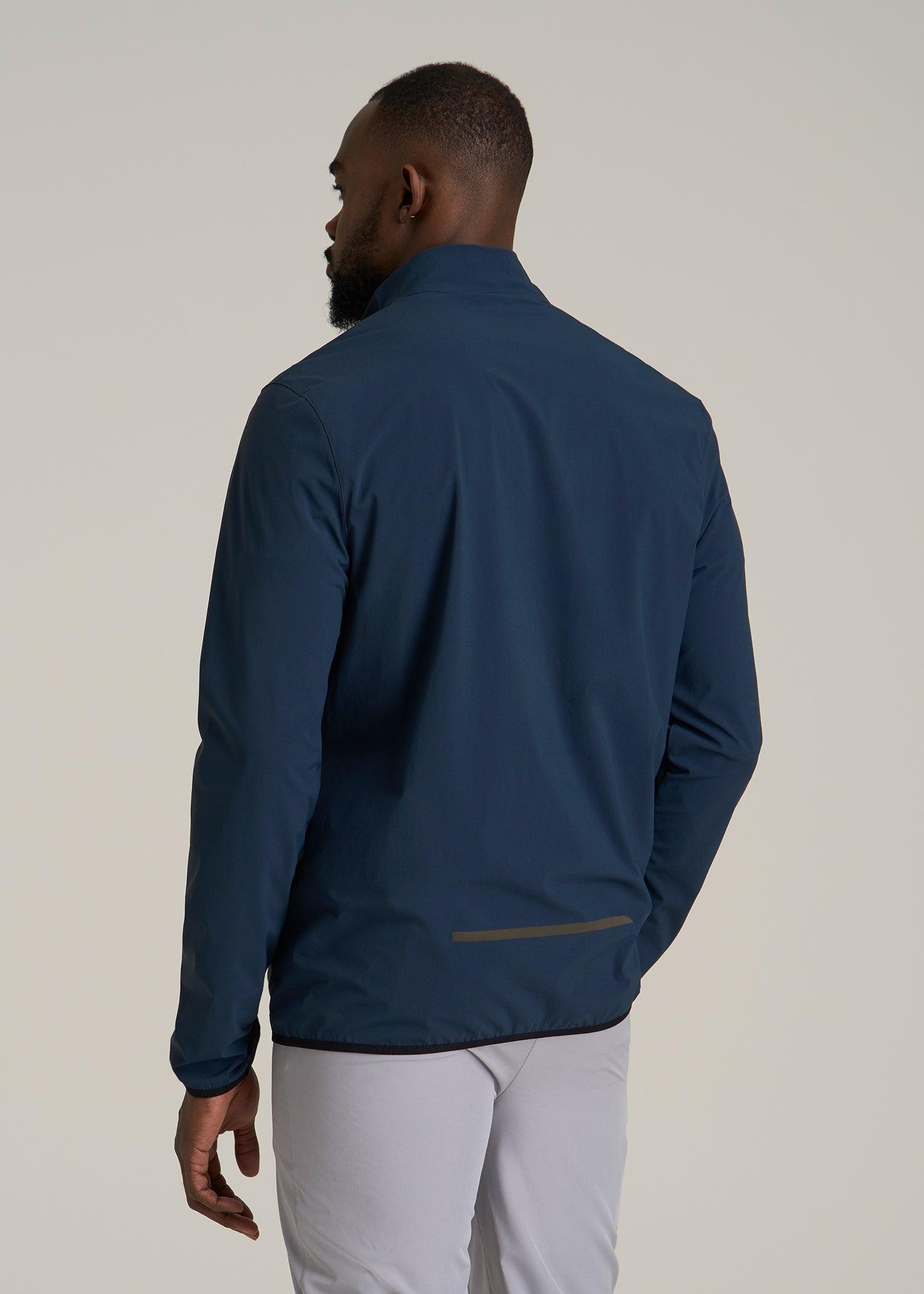 Softshell Jacket for Outdoor Training for Tall Men in Marine Navy Male Product Image