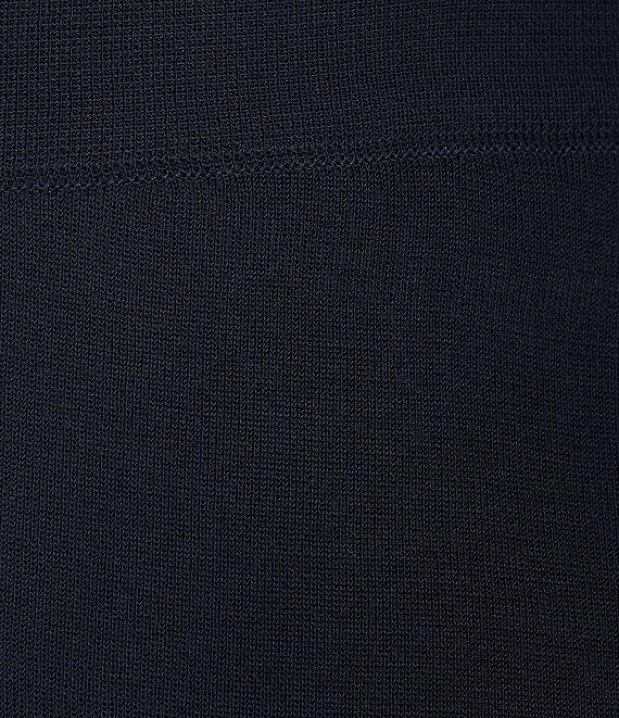 Ming Wang Woven Slim Straight Leg Elastic Waist Cropped Pull-On Pants Product Image