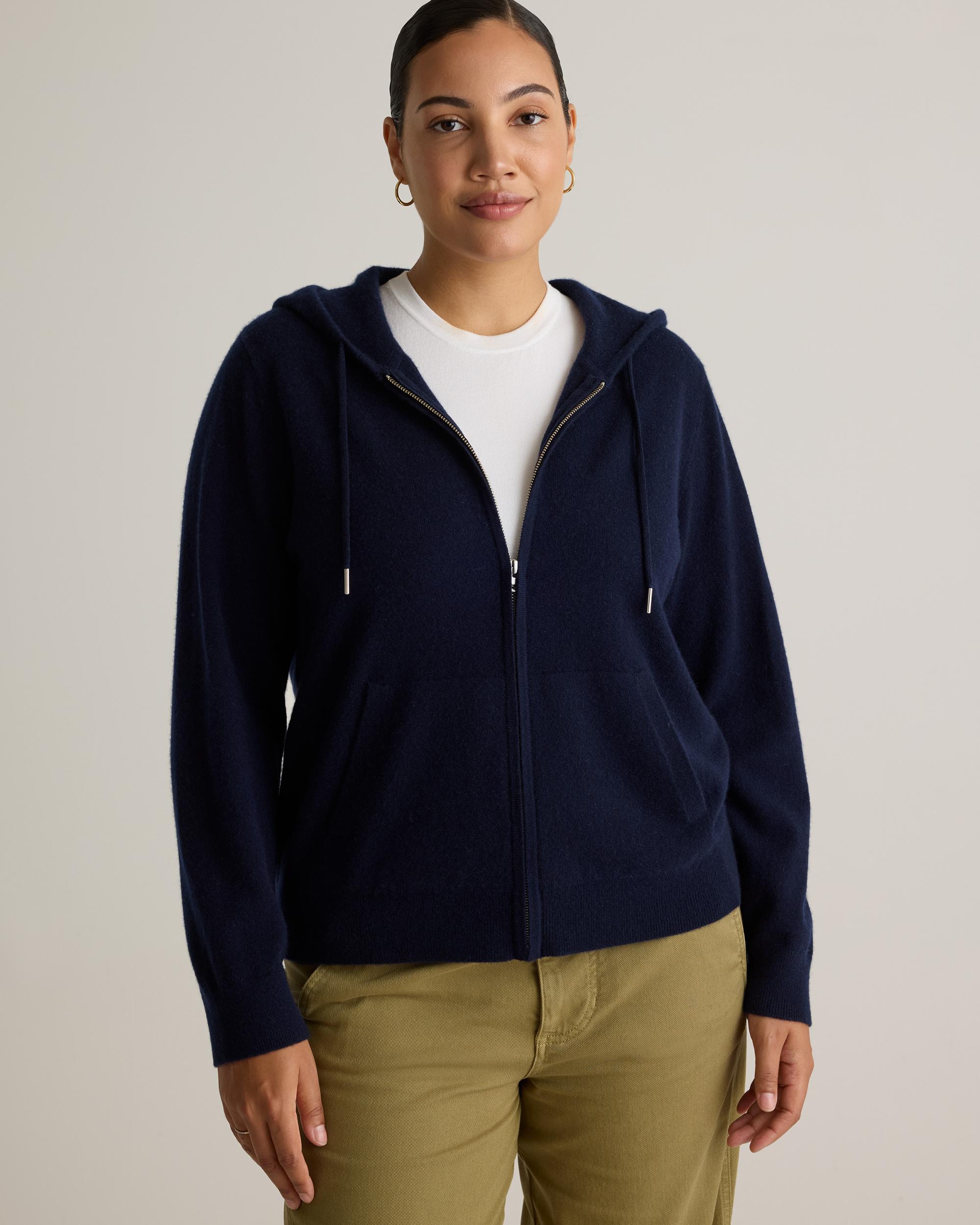 Quince | Women's Mongolian Cashmere Full-Zip Hoodie Product Image