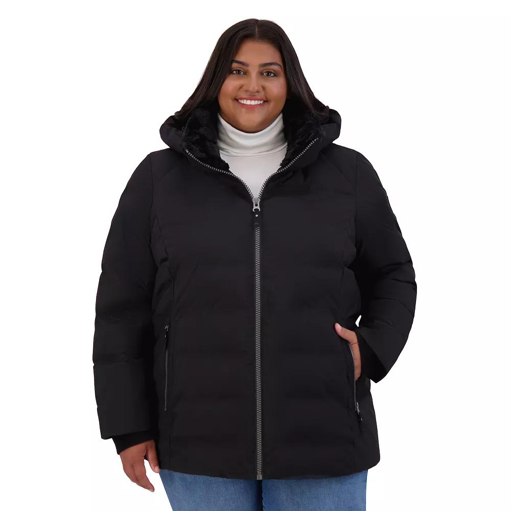 Plus Size ZeroXposur Holly Quilted Jacket, Women's, Size: 2XL, Black Product Image