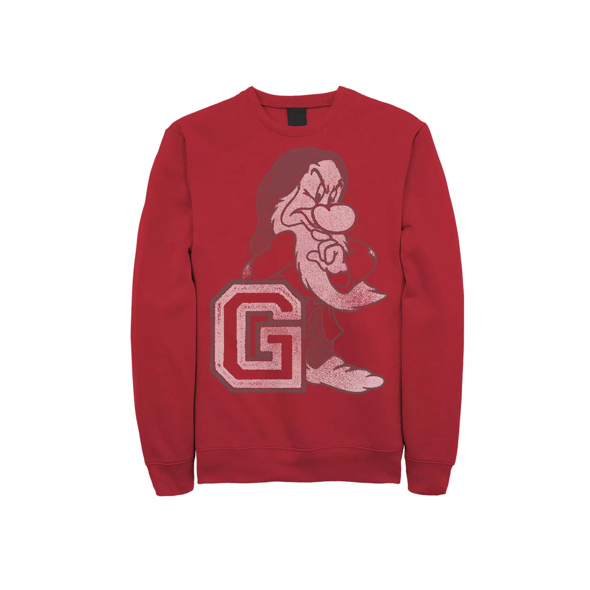 Men's Disney's Snow White and the Seven Dwarfs Grumpy Pullover Sweatshirt,  Product Image