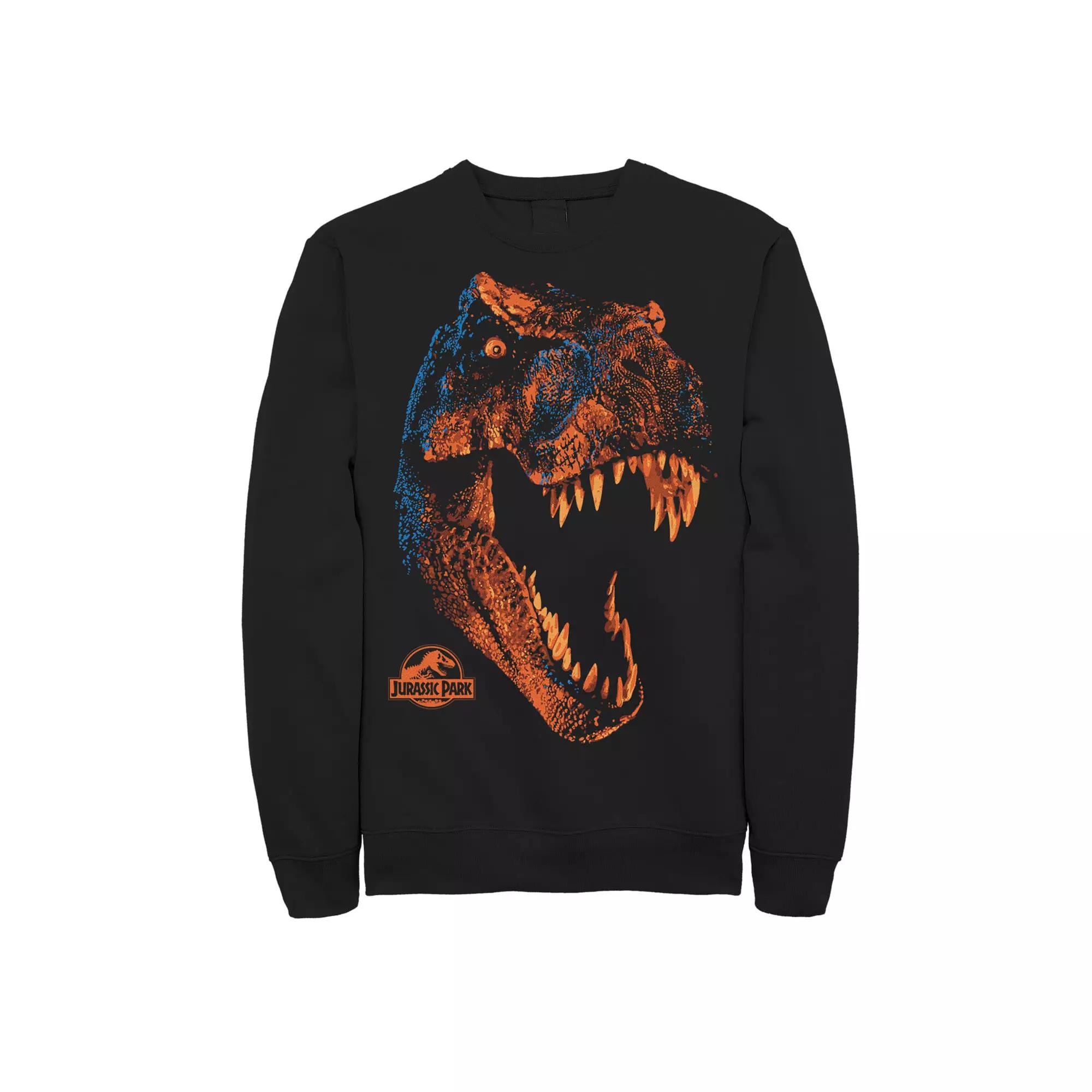 Men's Jurassic Park Tyrannasaurus Roar up Close Sweatshirt, Size: XL, Black Product Image