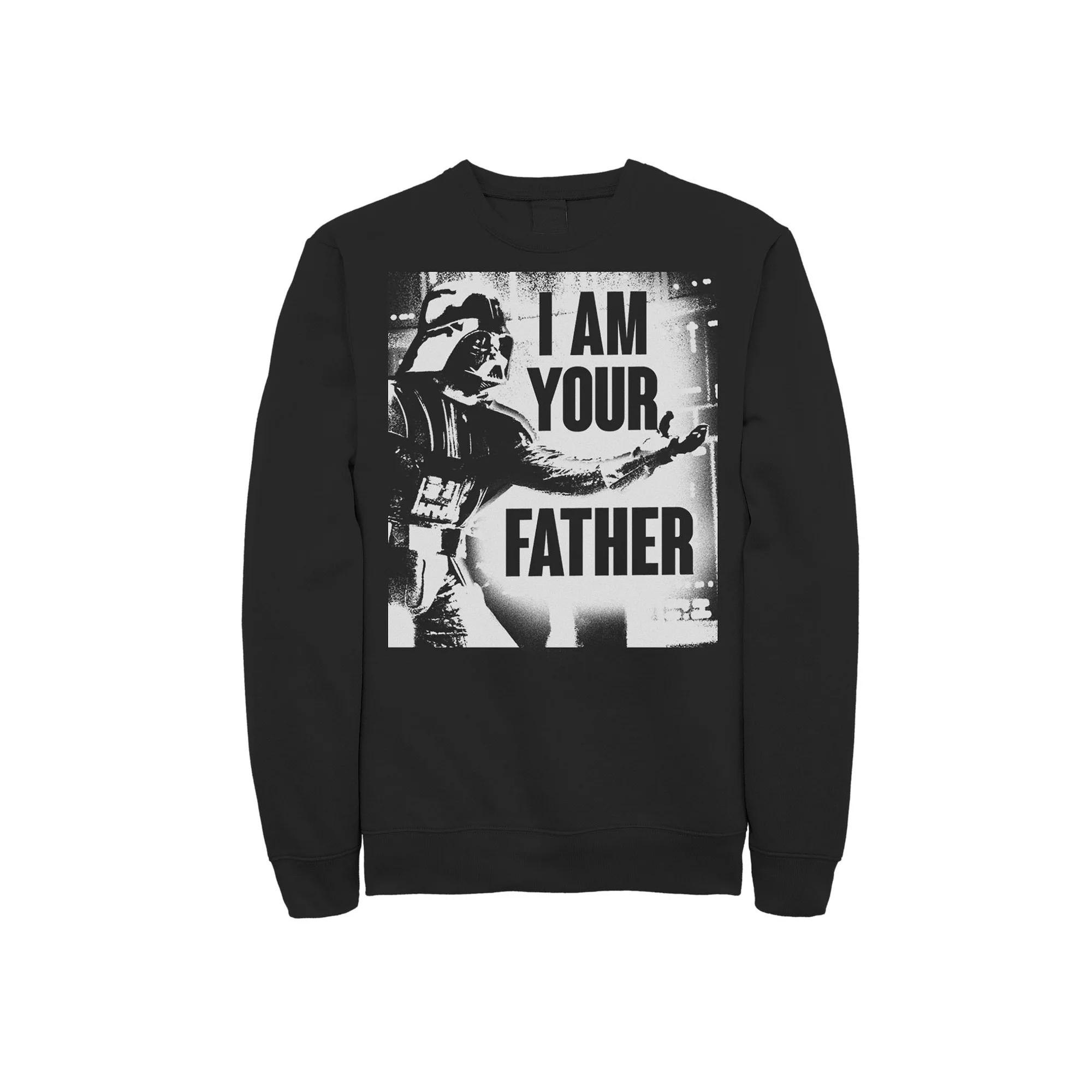 Men's Star Wars Darth Vader Your Father Dad Spray Paint Sweatshirt,  Product Image
