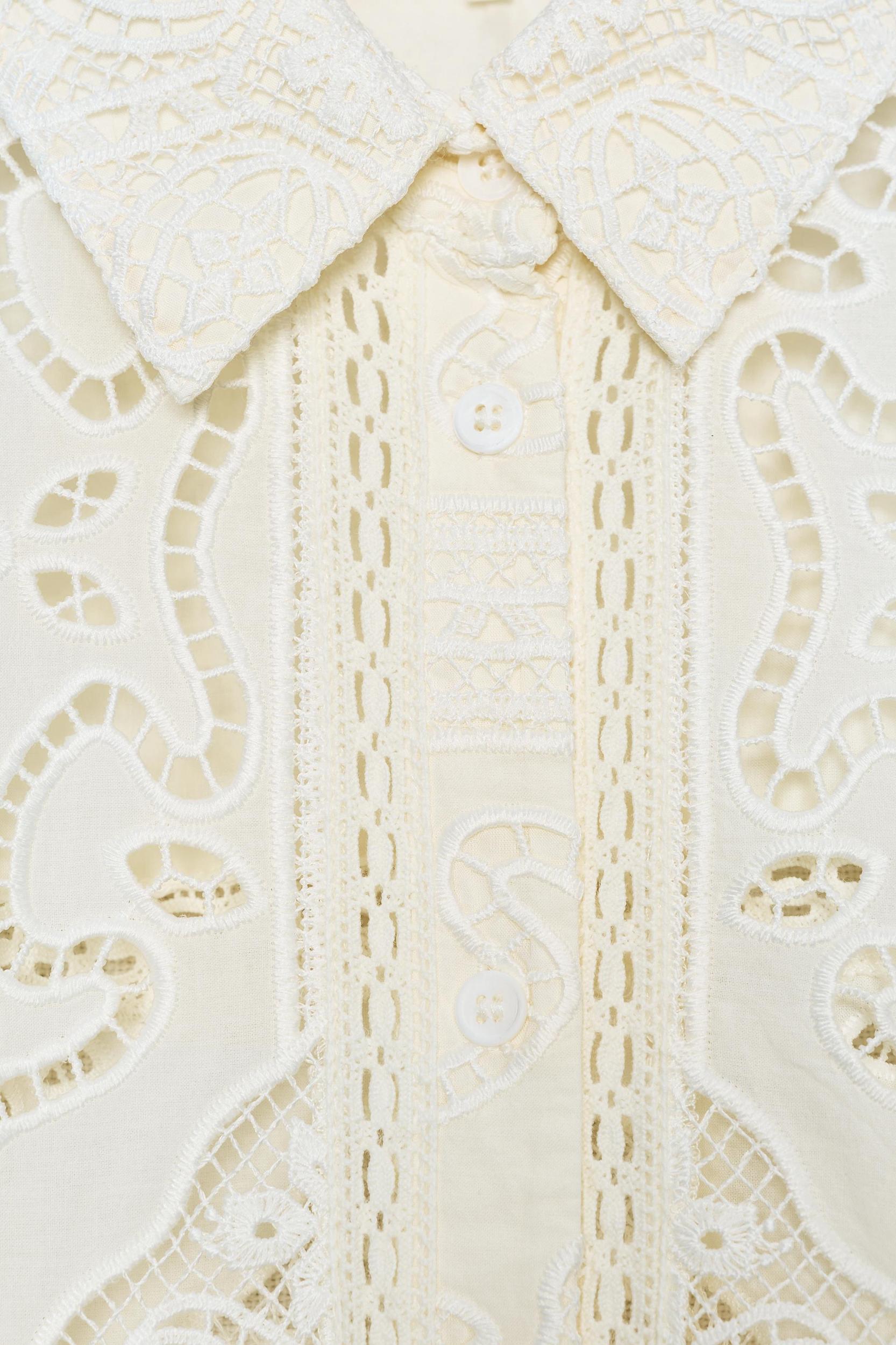 EMBROIDERED SHIRT DRESS ZW COLLECTION Product Image