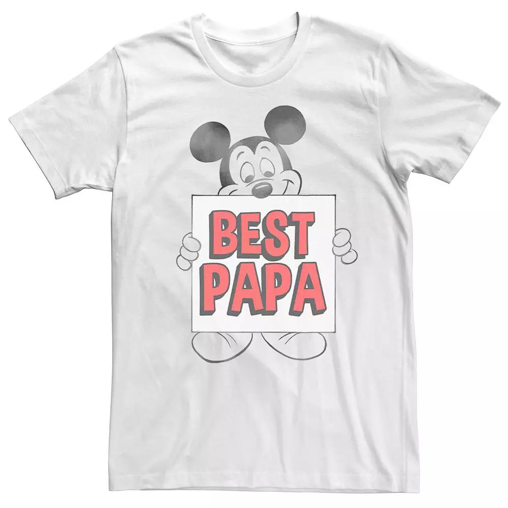 Disney's Mickey Mouse Men's Traditional Mickey Best Papa Graphic Tee,  Product Image