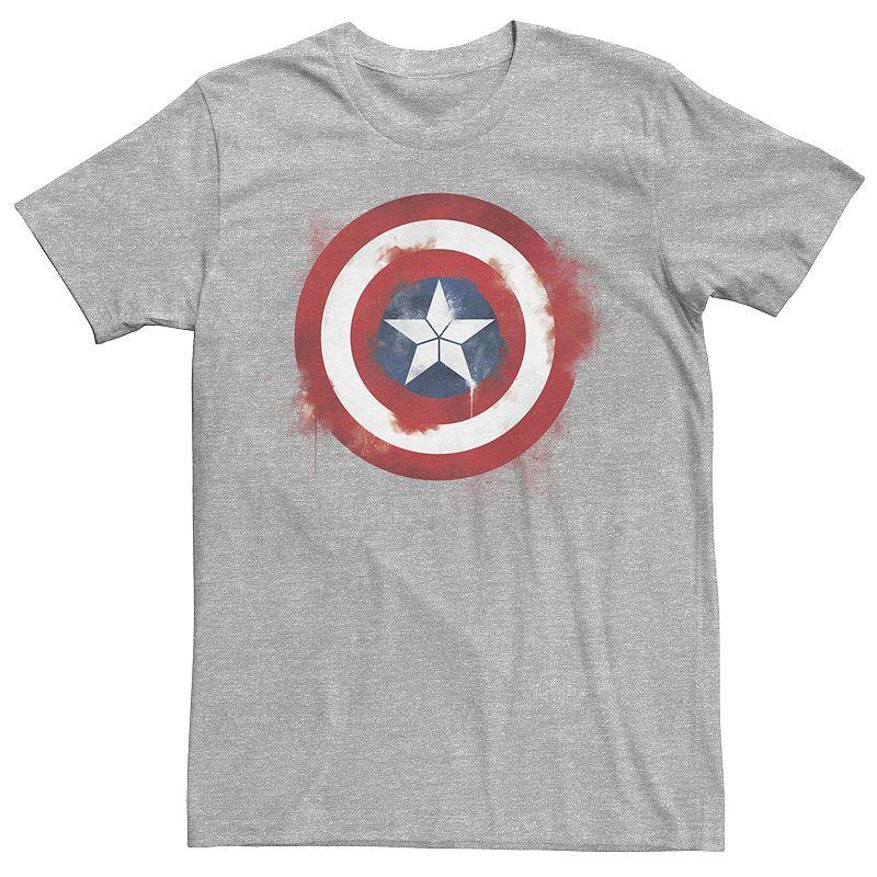 Men's Marvel Avengers Endgame Spray Paint Captain America Logo Graphic Tee,  Product Image