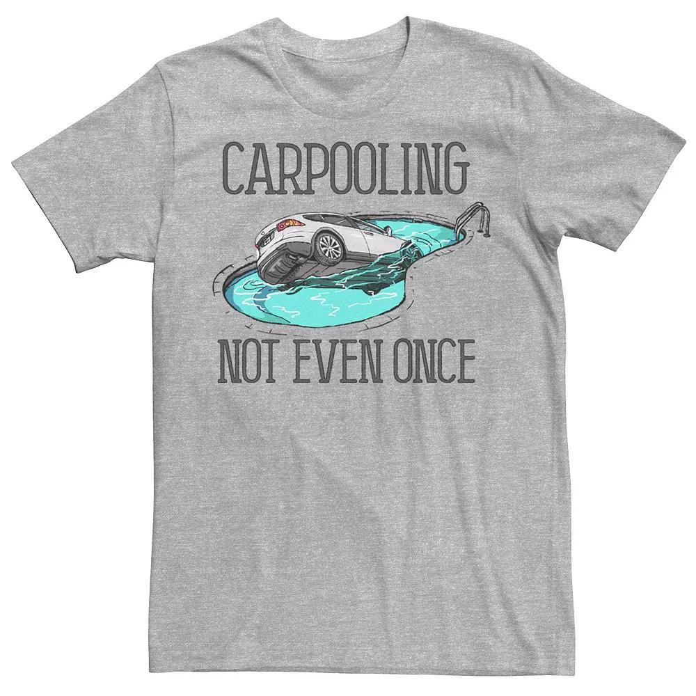Men's Carpooling Graphic Tee, Size: XL, Athletic Grey Product Image